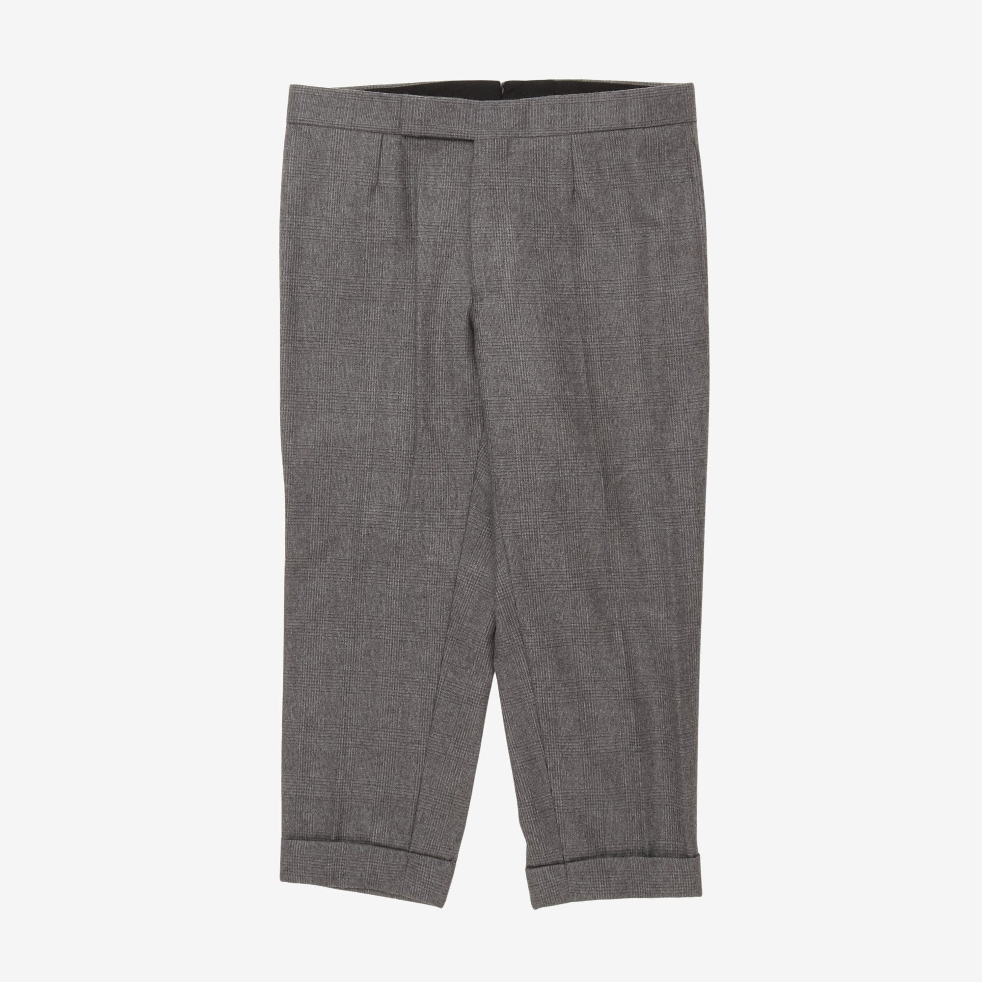Glen Check Tailored Trousers (33W X 23L)