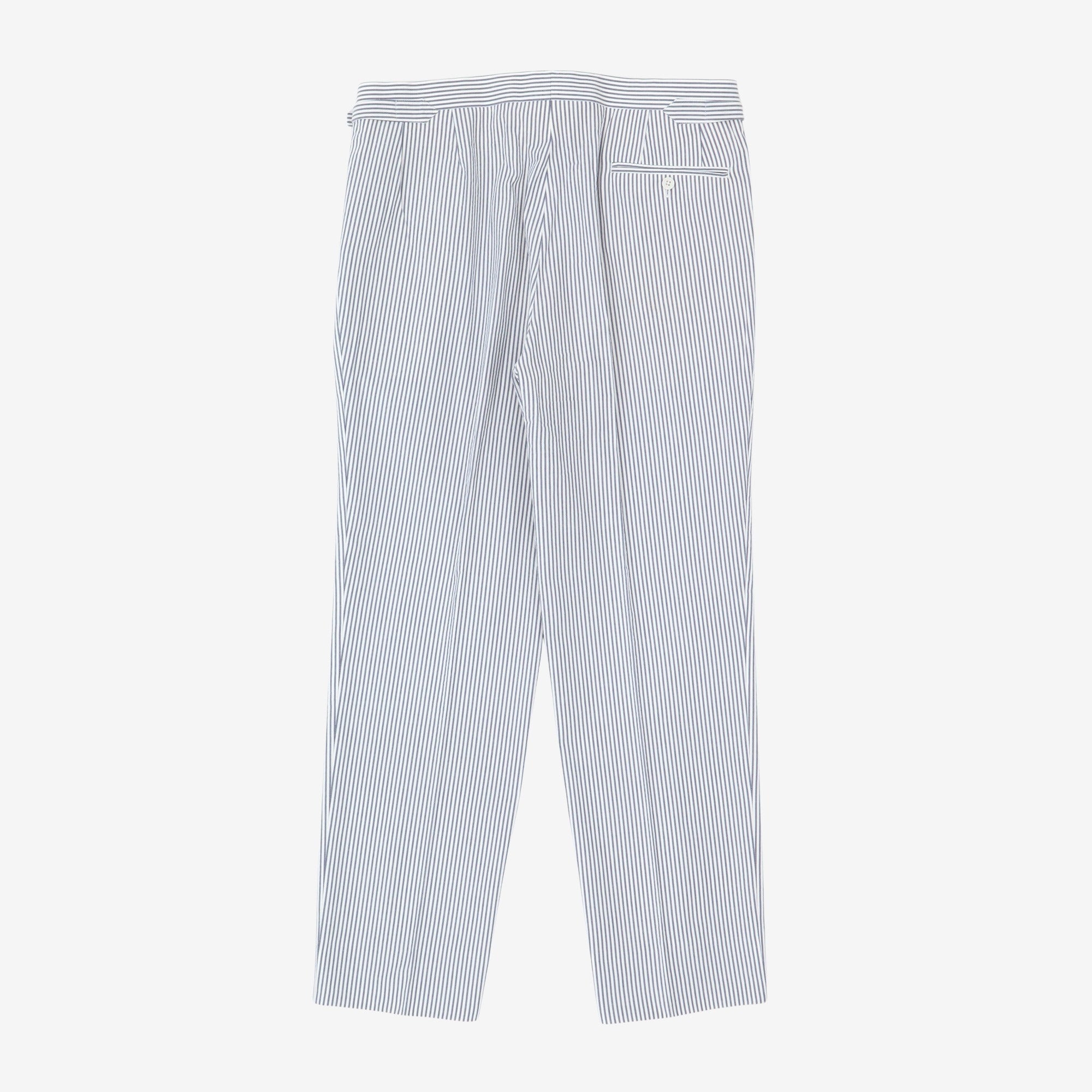 Bengal Stripe Seersucker Morning Trousers (36W X 31L)