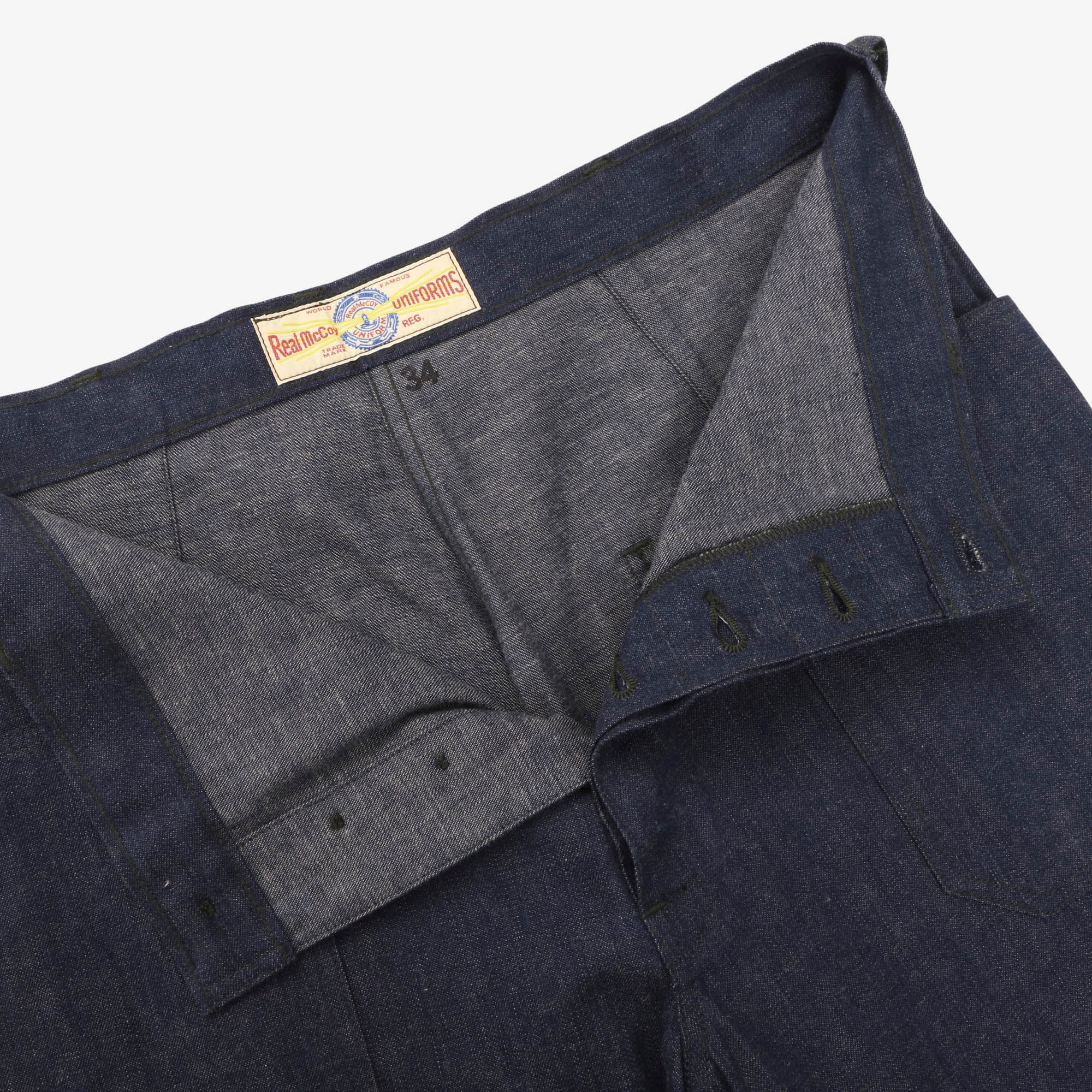 US Navy Denim Dungaree Trousers (36W X 36L)