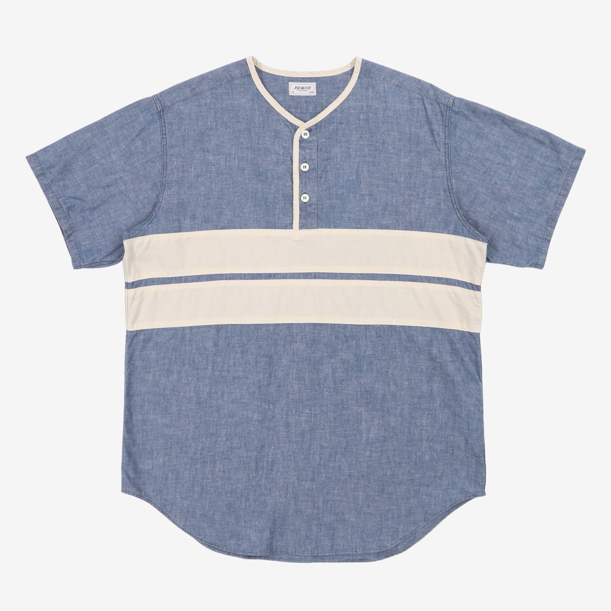 Chambray PO Stripe Summer Shirt