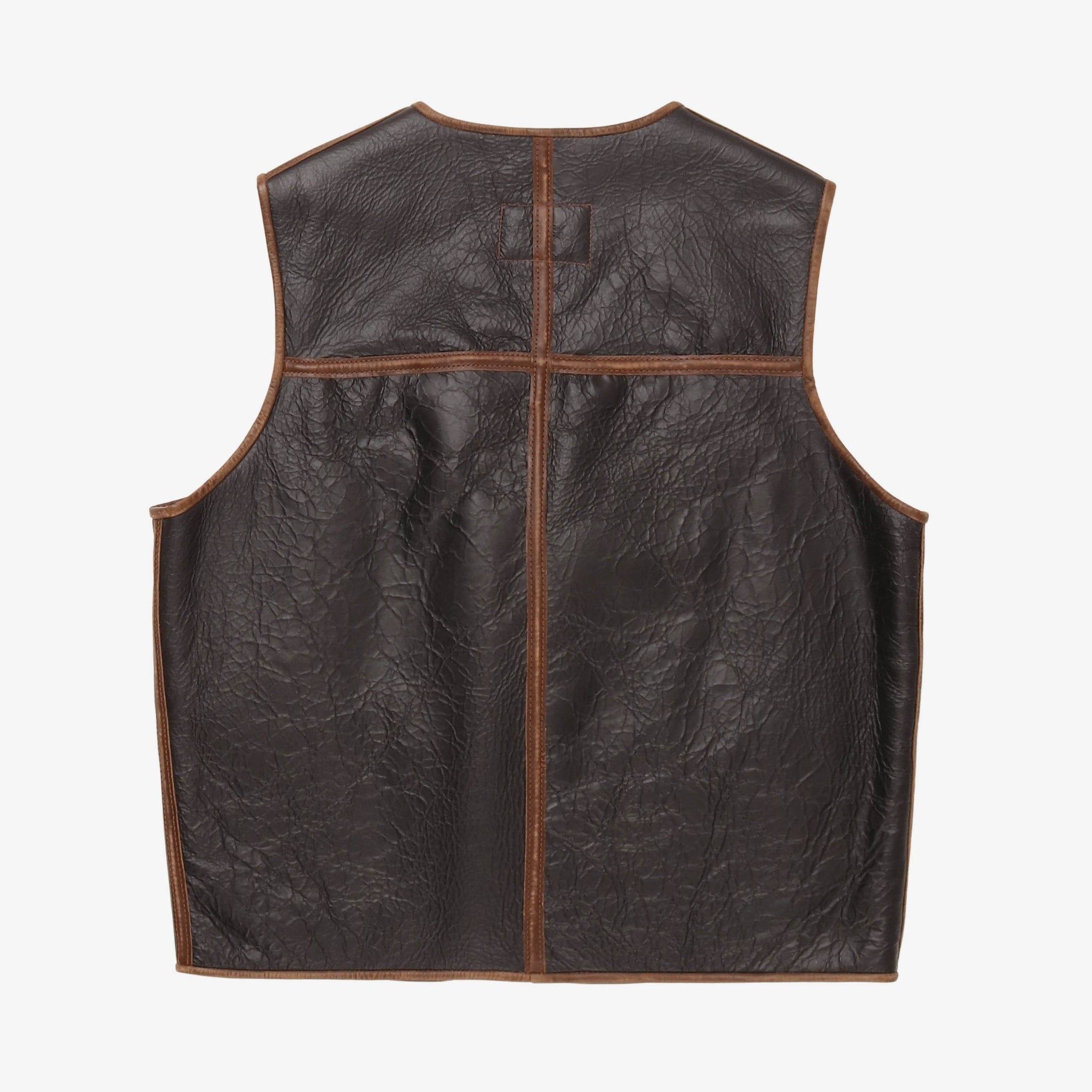 Shearling Biker Flight Vest