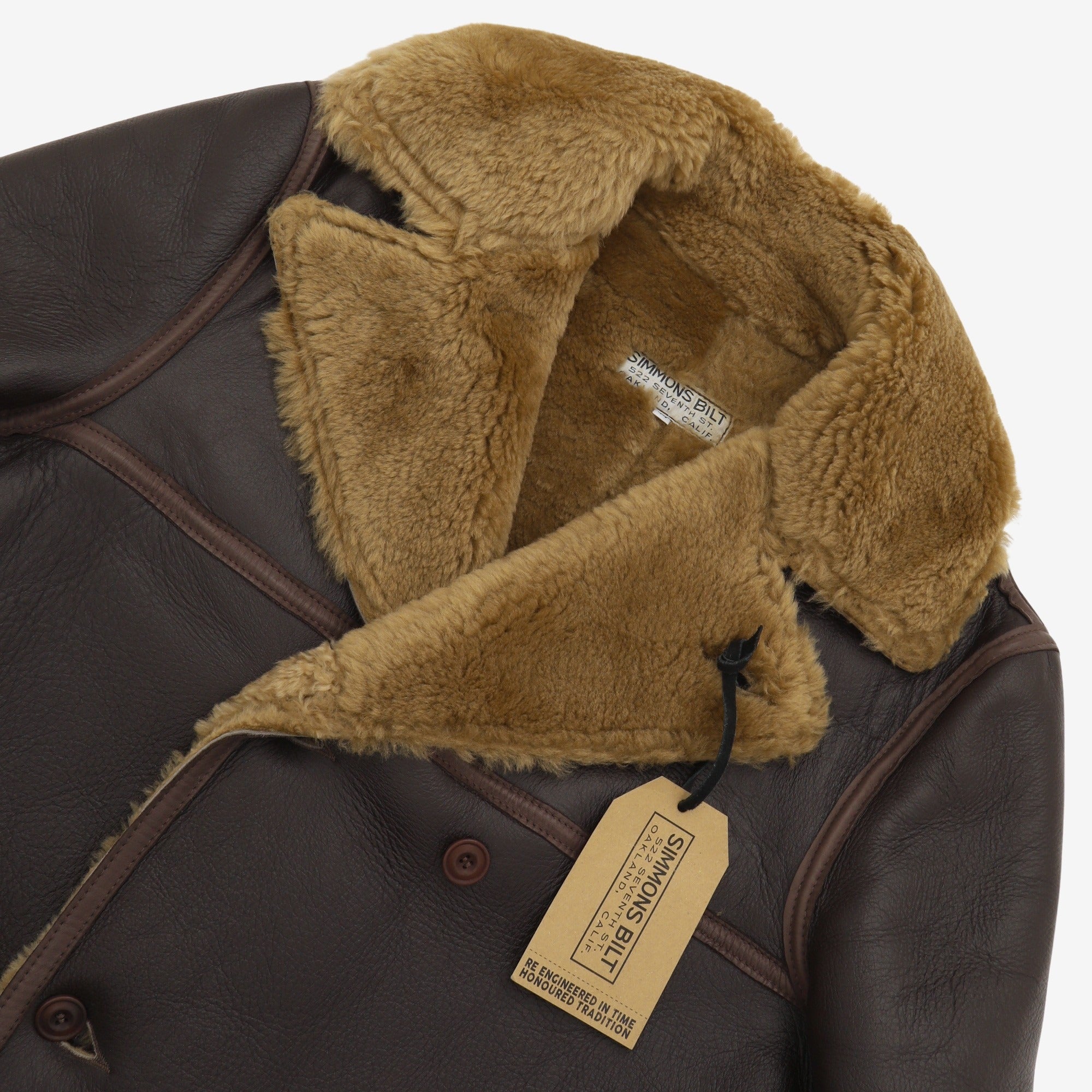 Sheepskin Aviator Peacoat