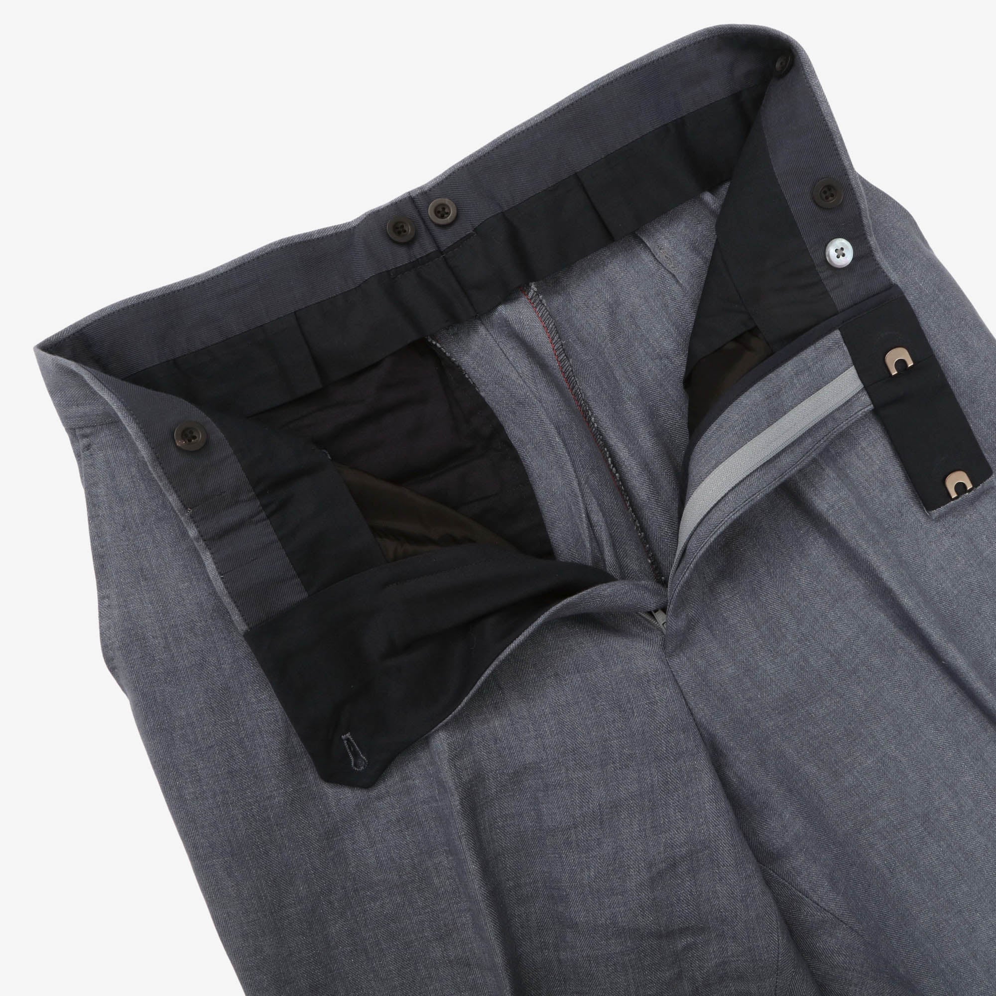 Pleated Linen Trousers (32W X 26.5L)