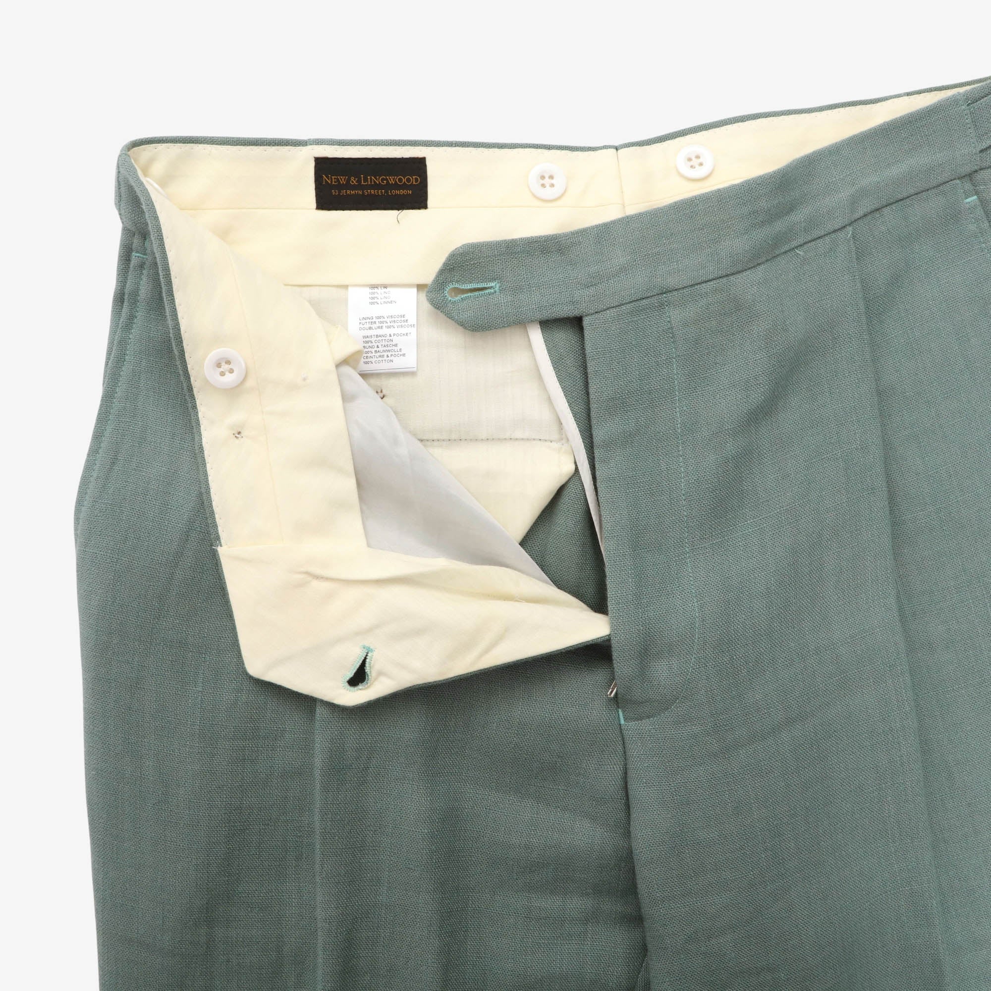 Pleated Linen Trouser (32W x 26.5L)
