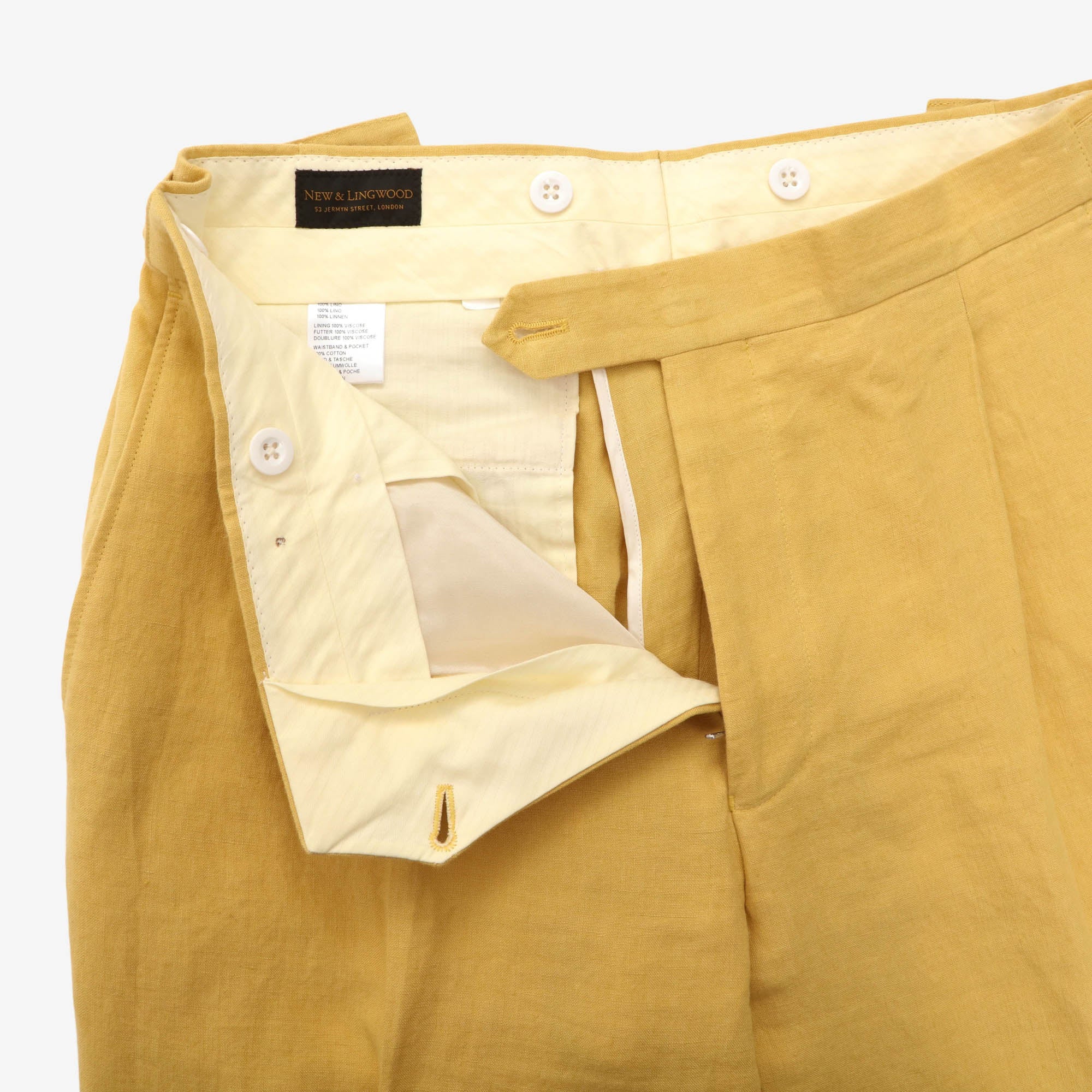 Pleated Linen Trouser (32W X 27.5L)