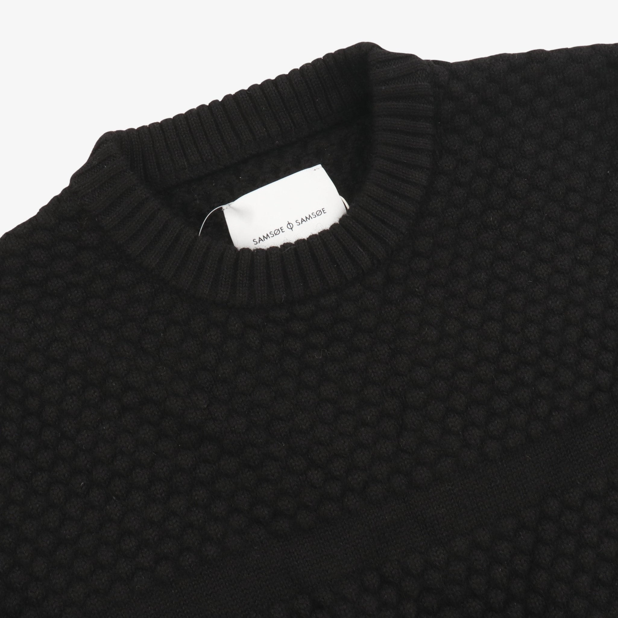 Chunky Textured Crewneck Sweater (Sample)