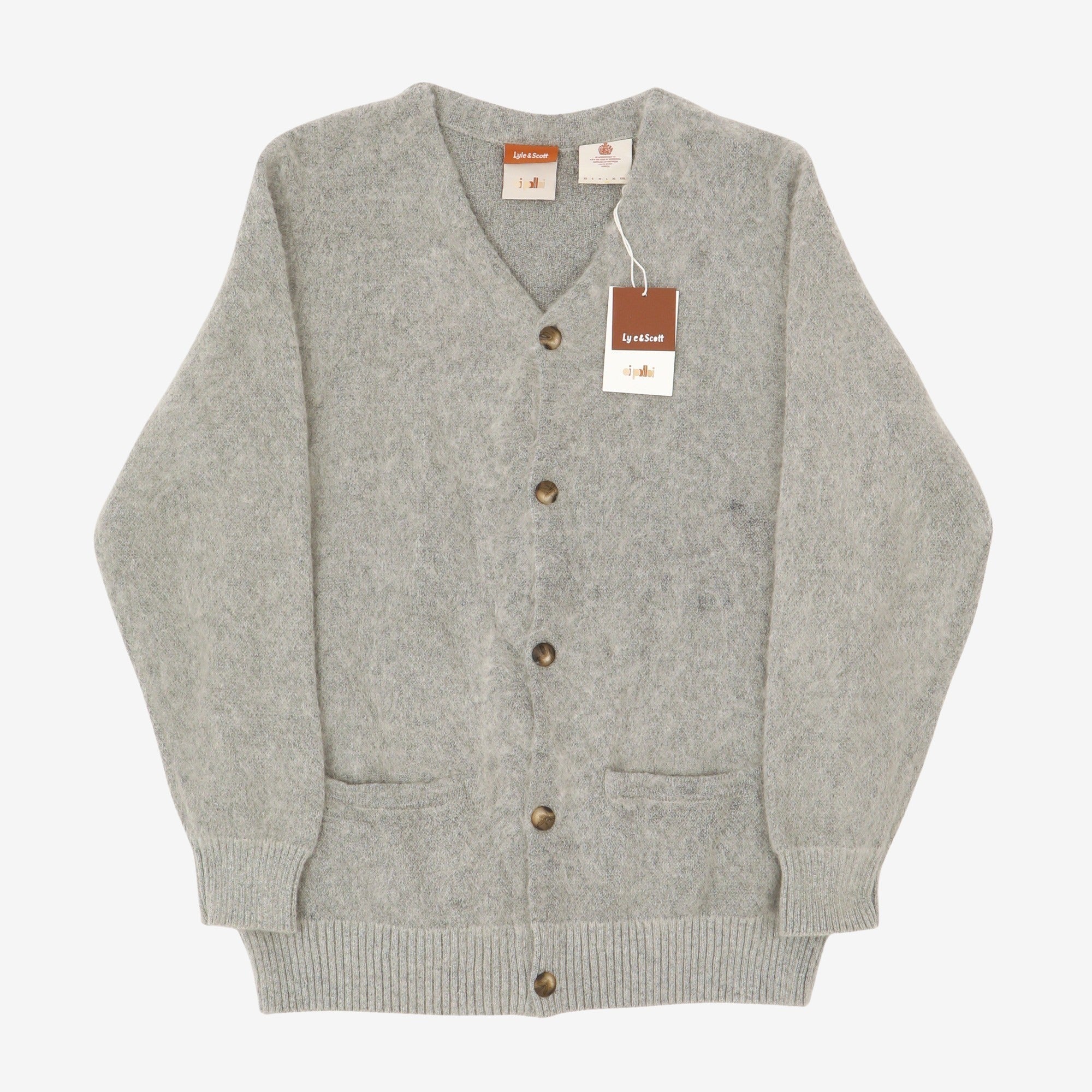 Oi Polloi Mohair Knitted Cardigan