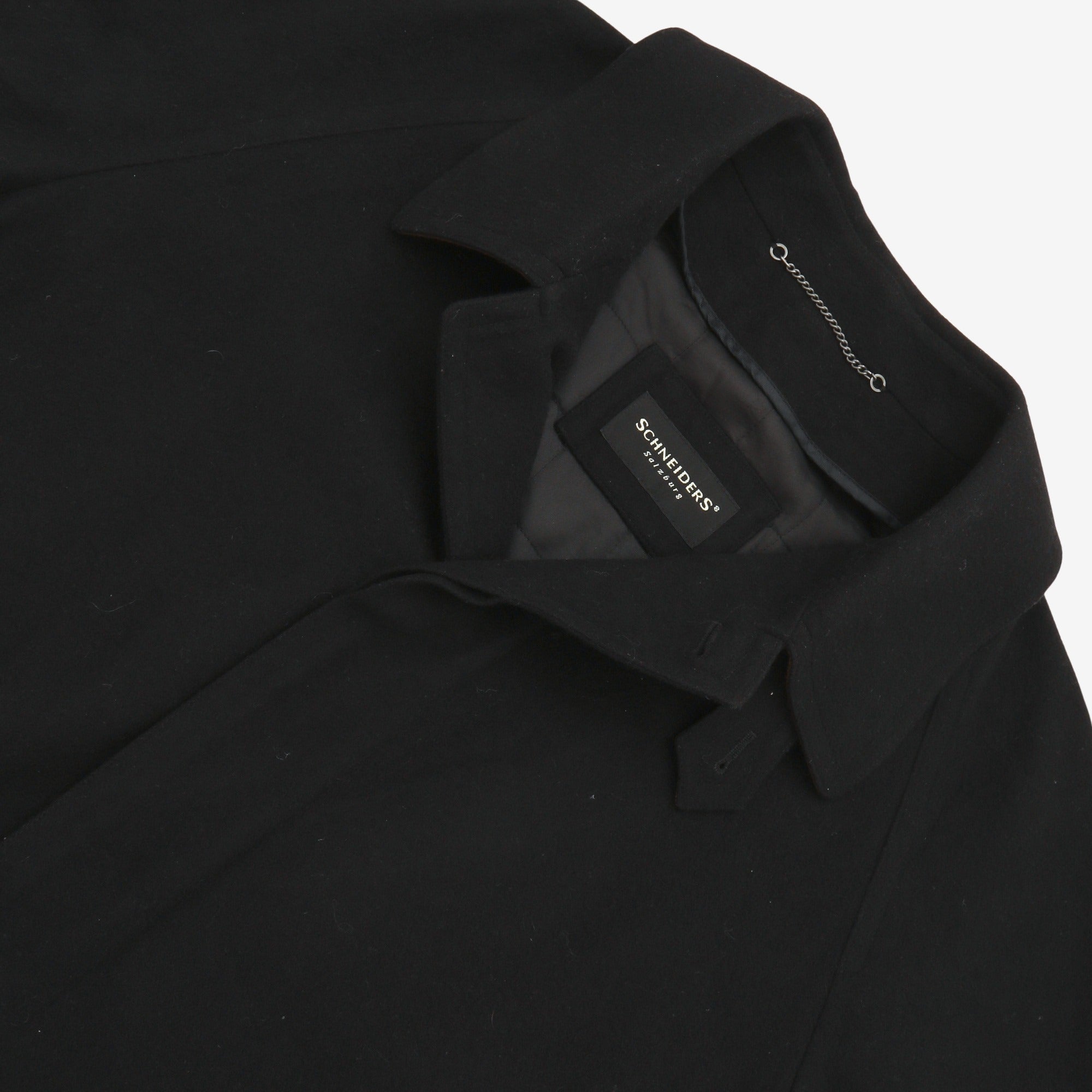 Vintage Cashmere Blend Balmacaan Coat