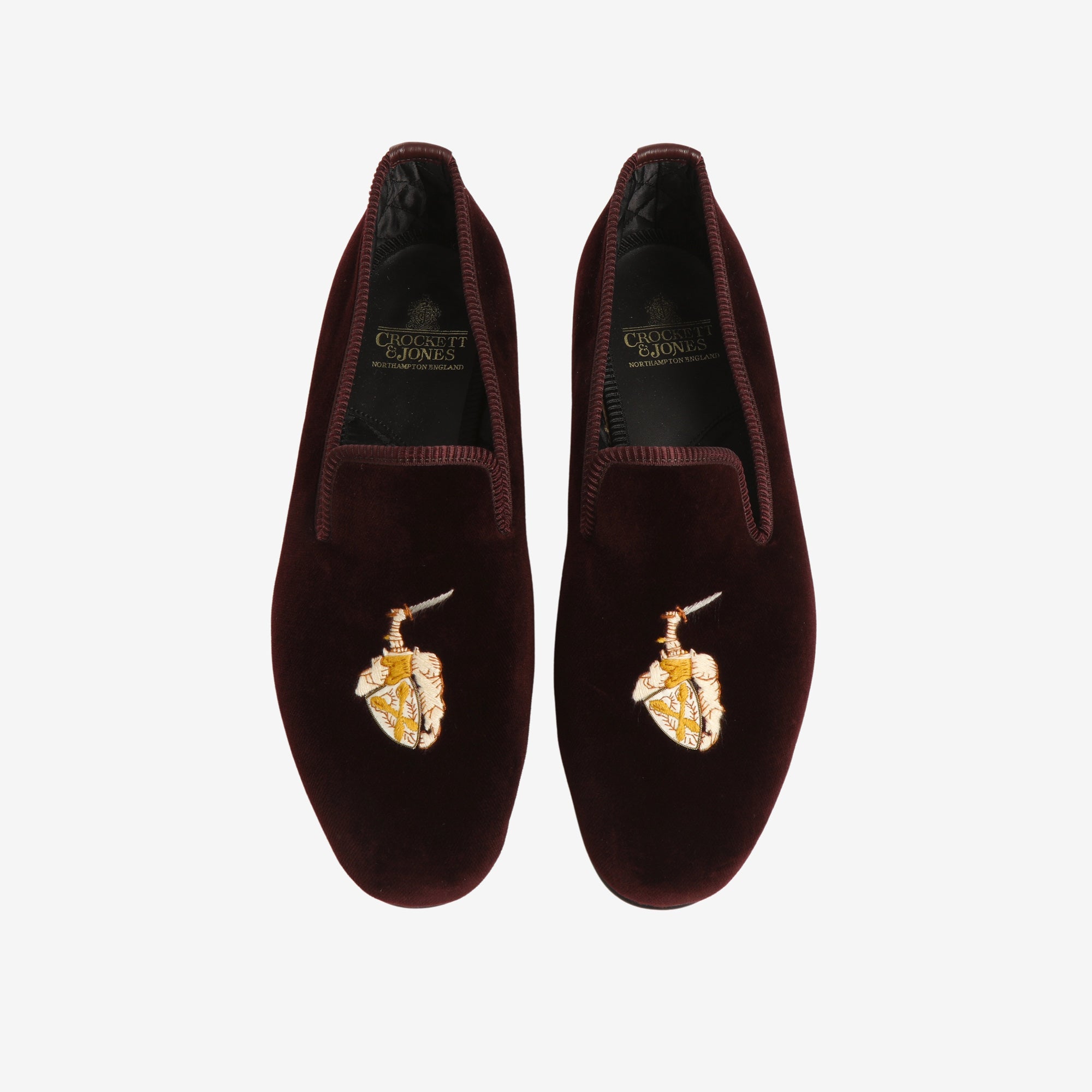 Crested Velvet Albert Slipper