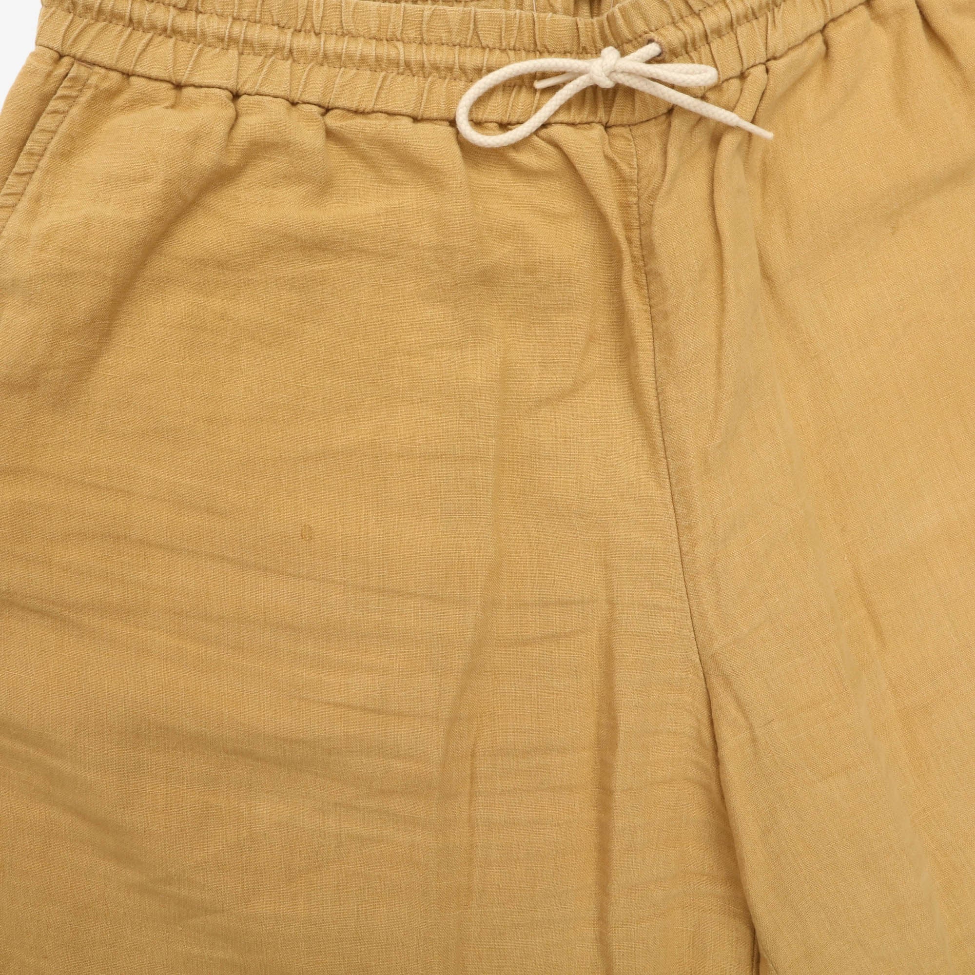 Drawstring Linen Short