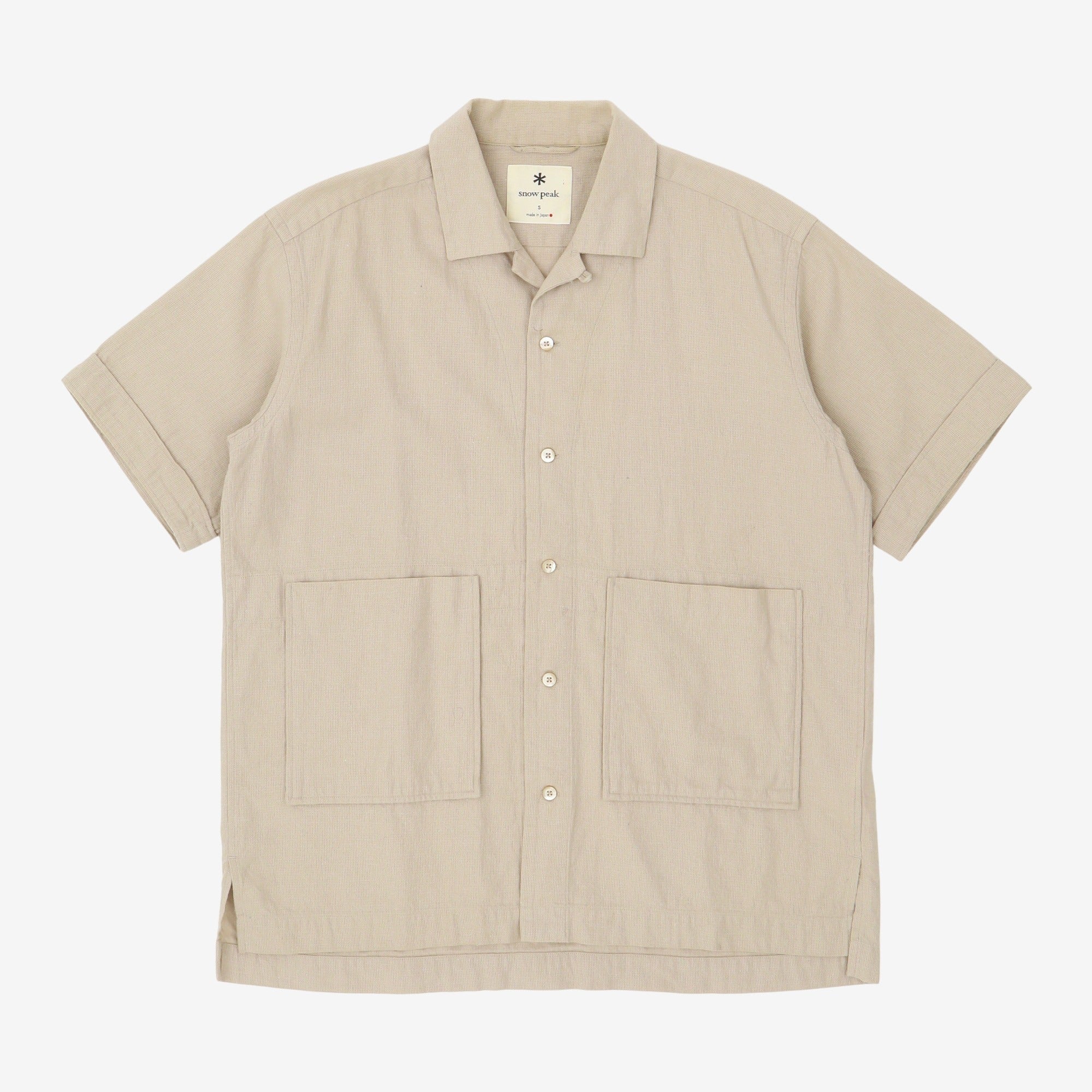 Linen Blend Two Pocket SS Shirt