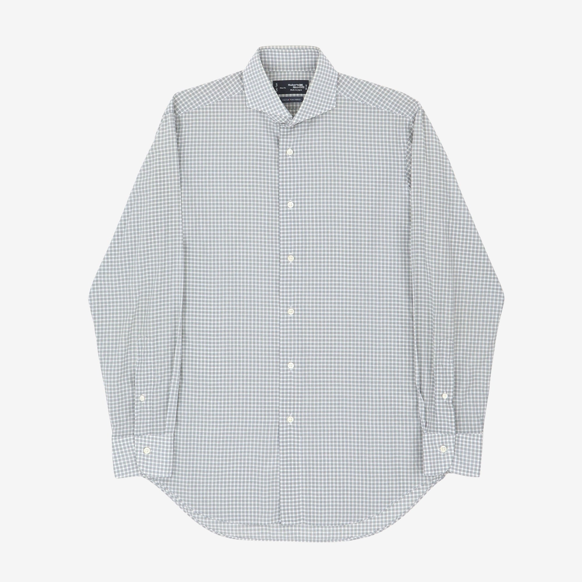 One Piece Collar Check Shirt