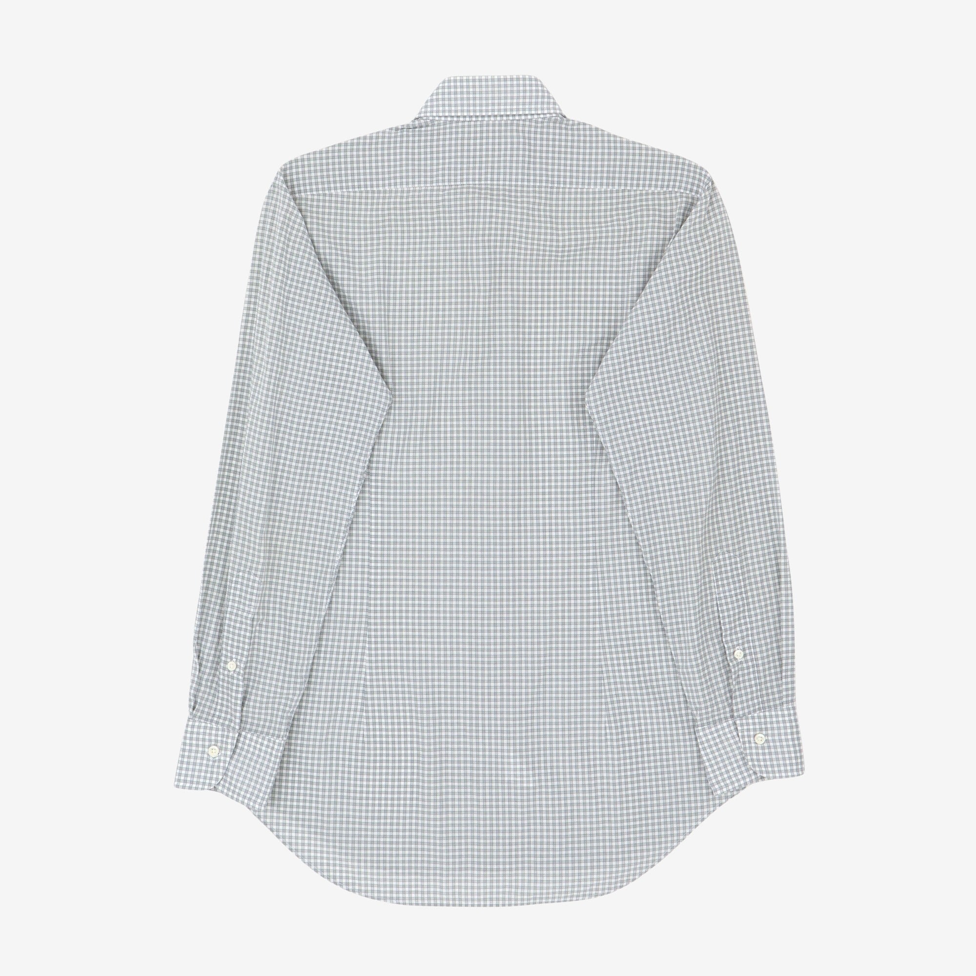 One Piece Collar Check Shirt
