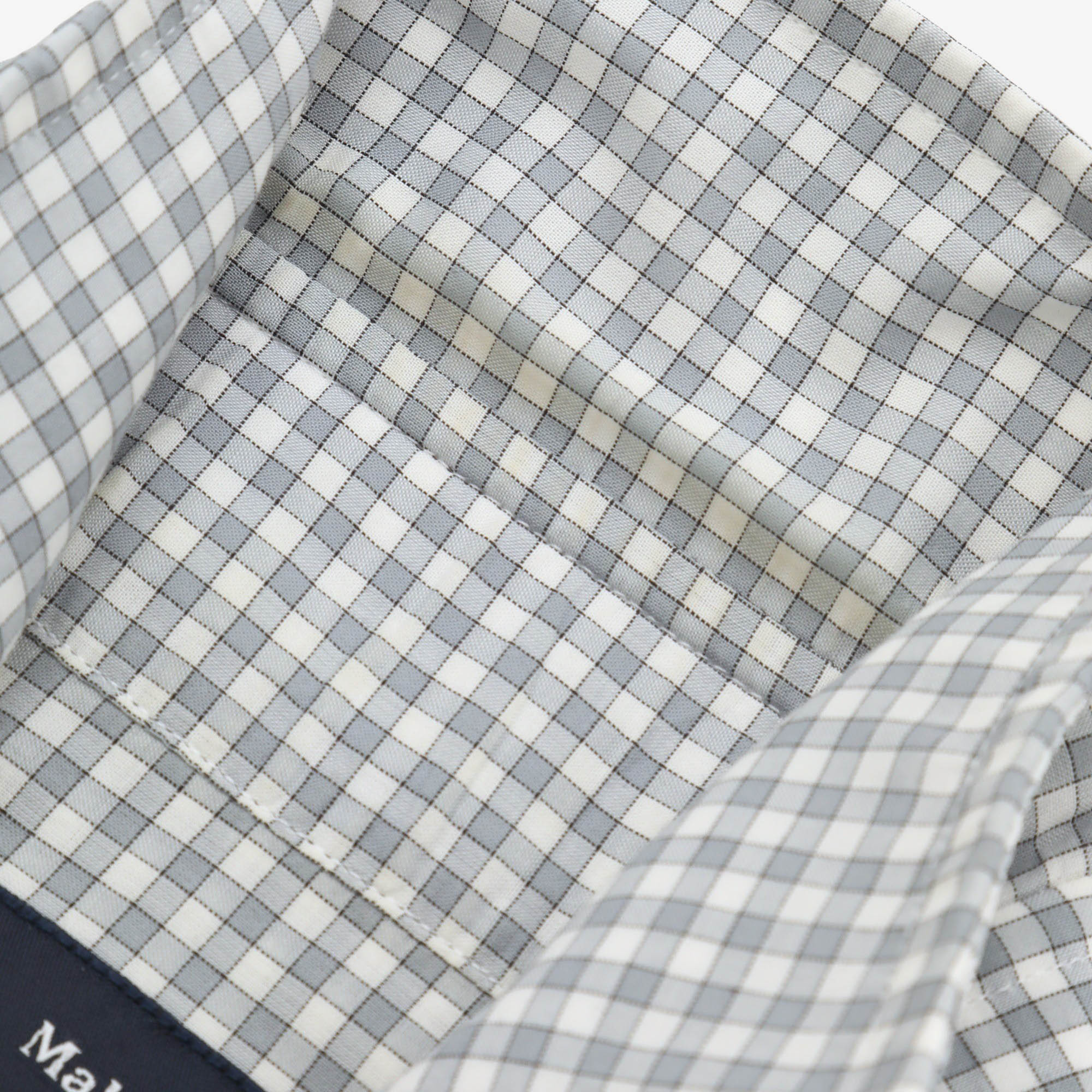 One Piece Collar Check Shirt