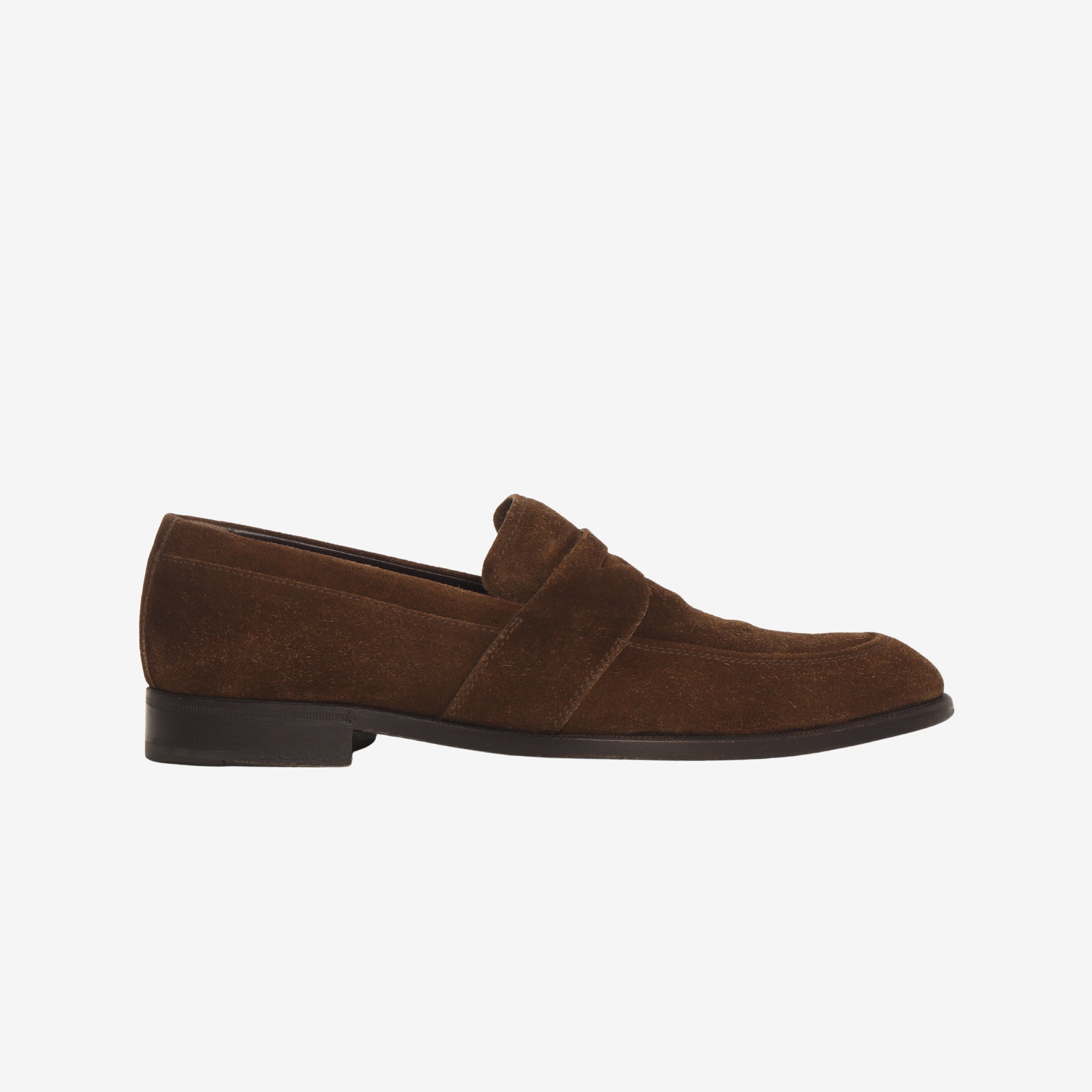 Suede Full Strap Penny Loafer