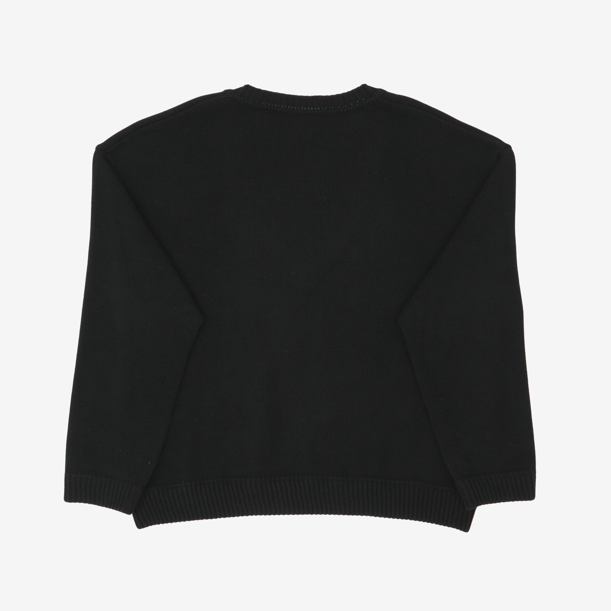 Thick Knit V Neck Sweater