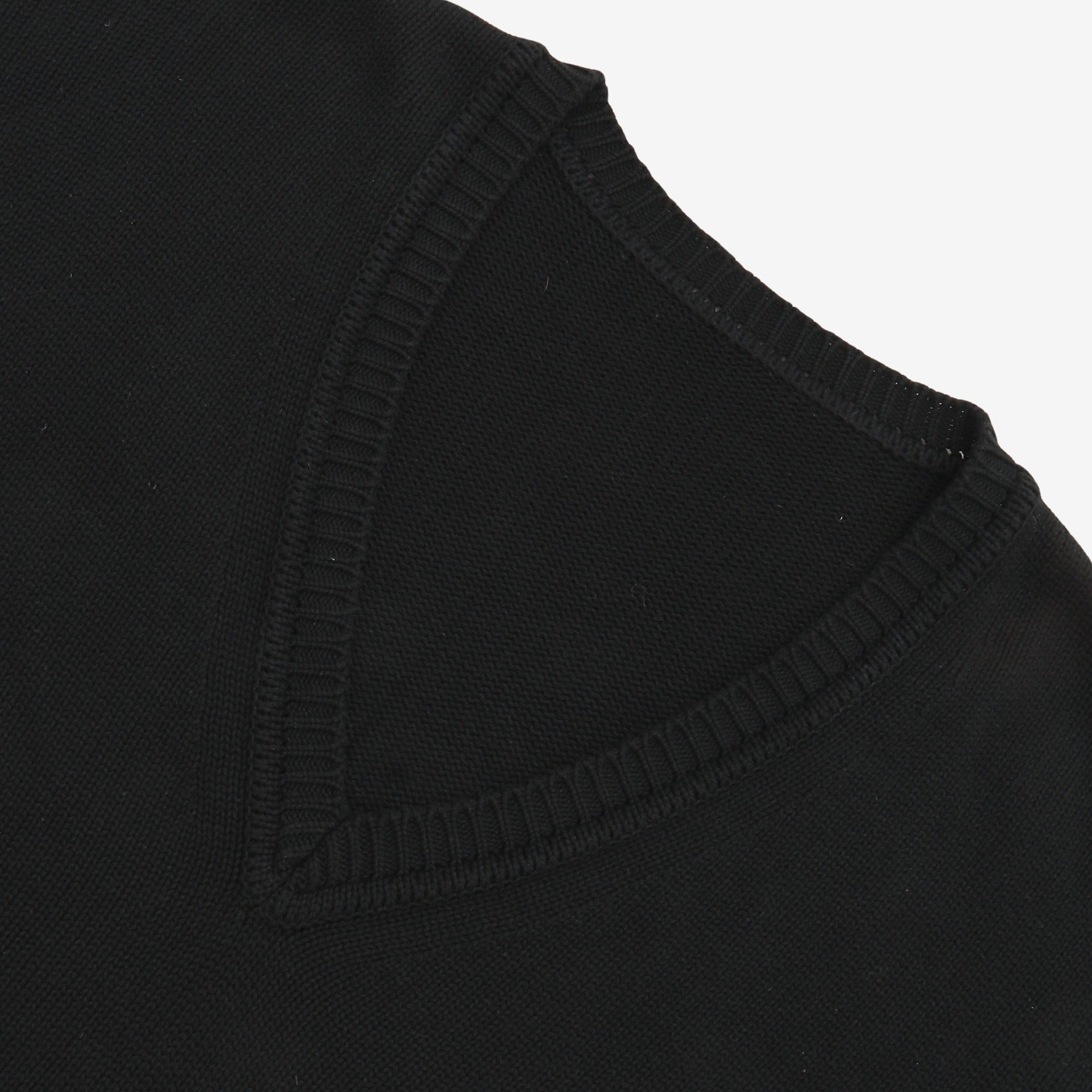 Thick Knit V Neck Sweater