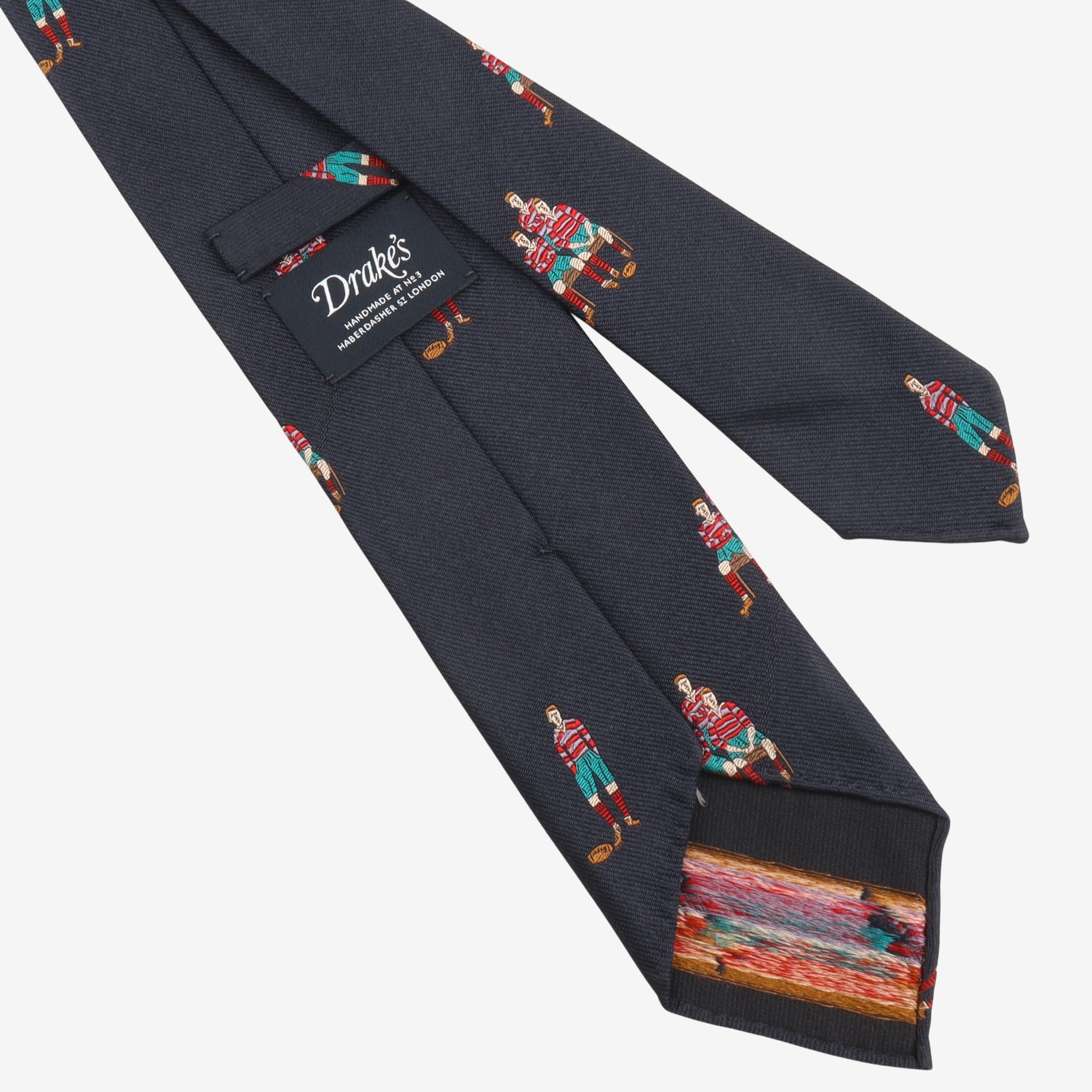 Silk Soccer Print Tie