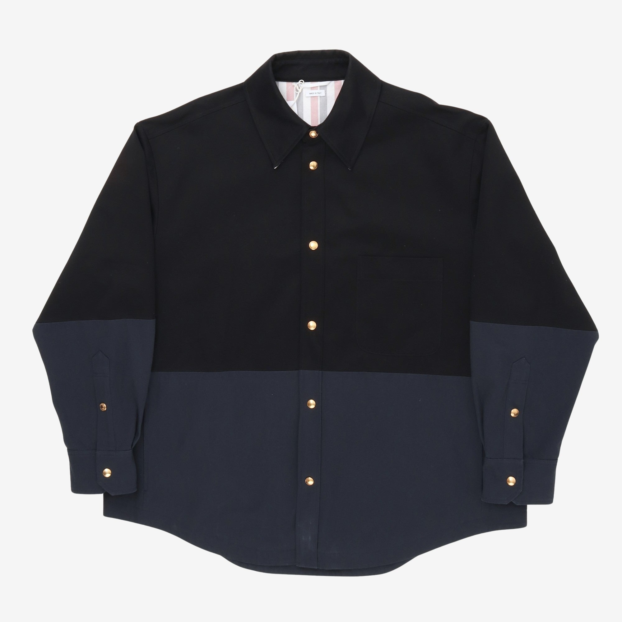 Two Tone Shirt Jacket