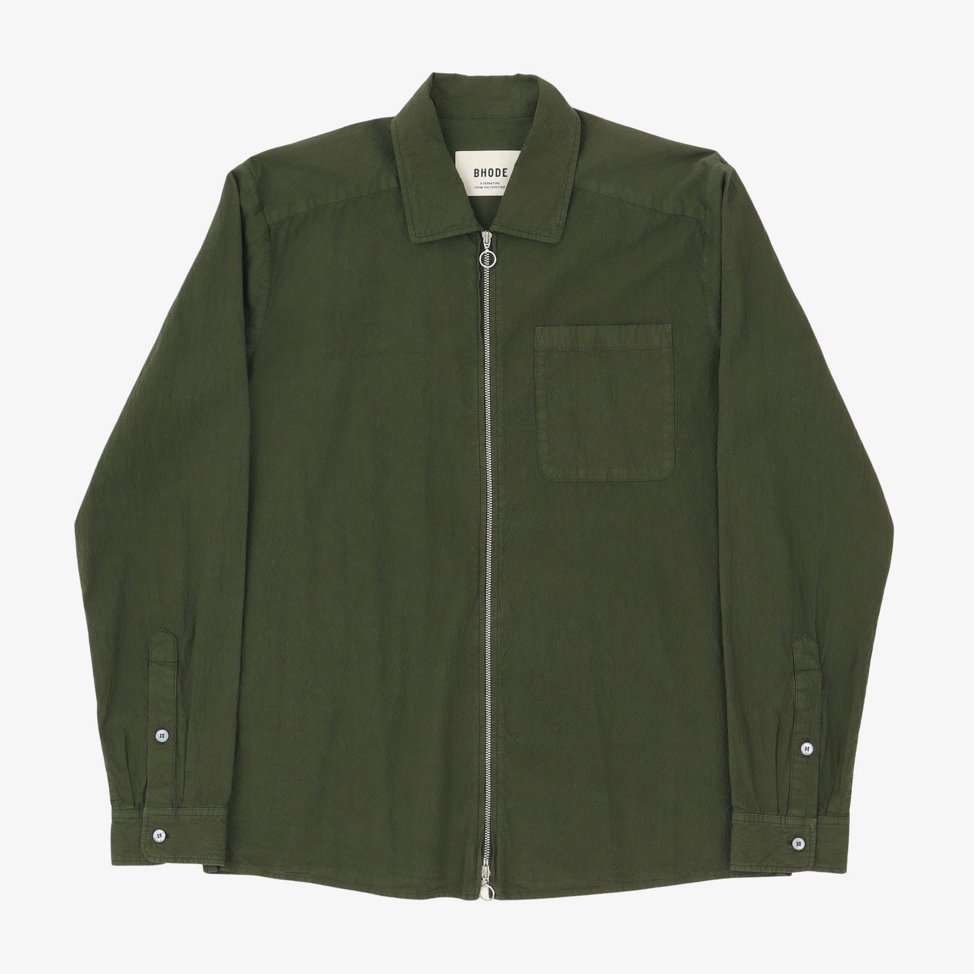 Seersucker Zip Shirt