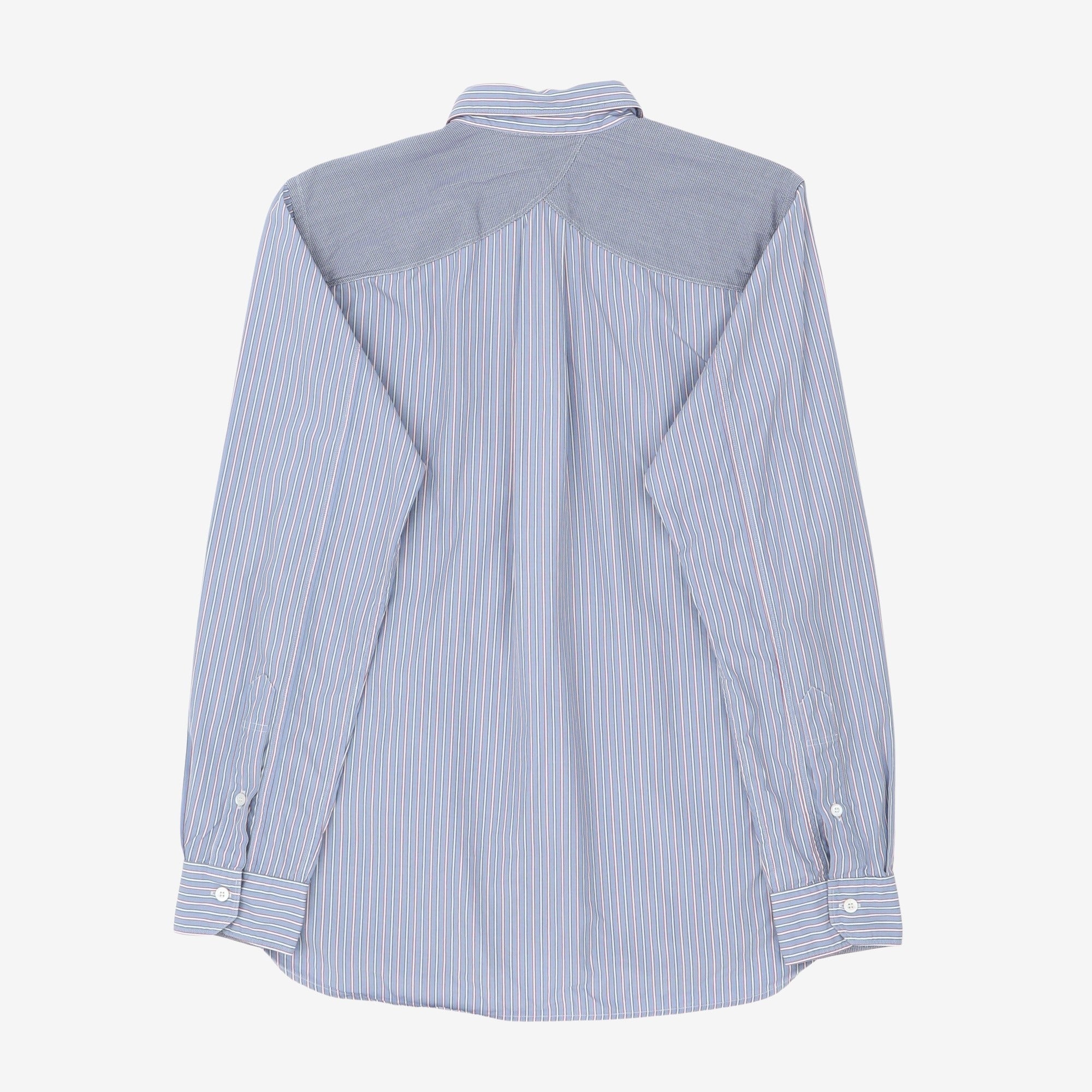 Striped Shoulder Patch Shirt