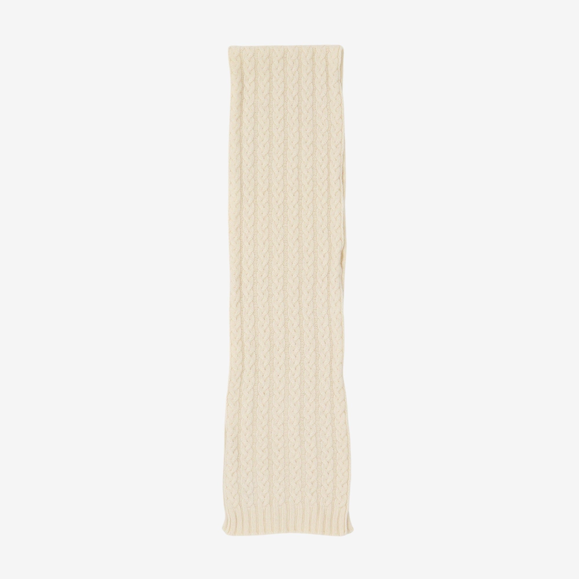 Cable Knit Cashmere Scarf