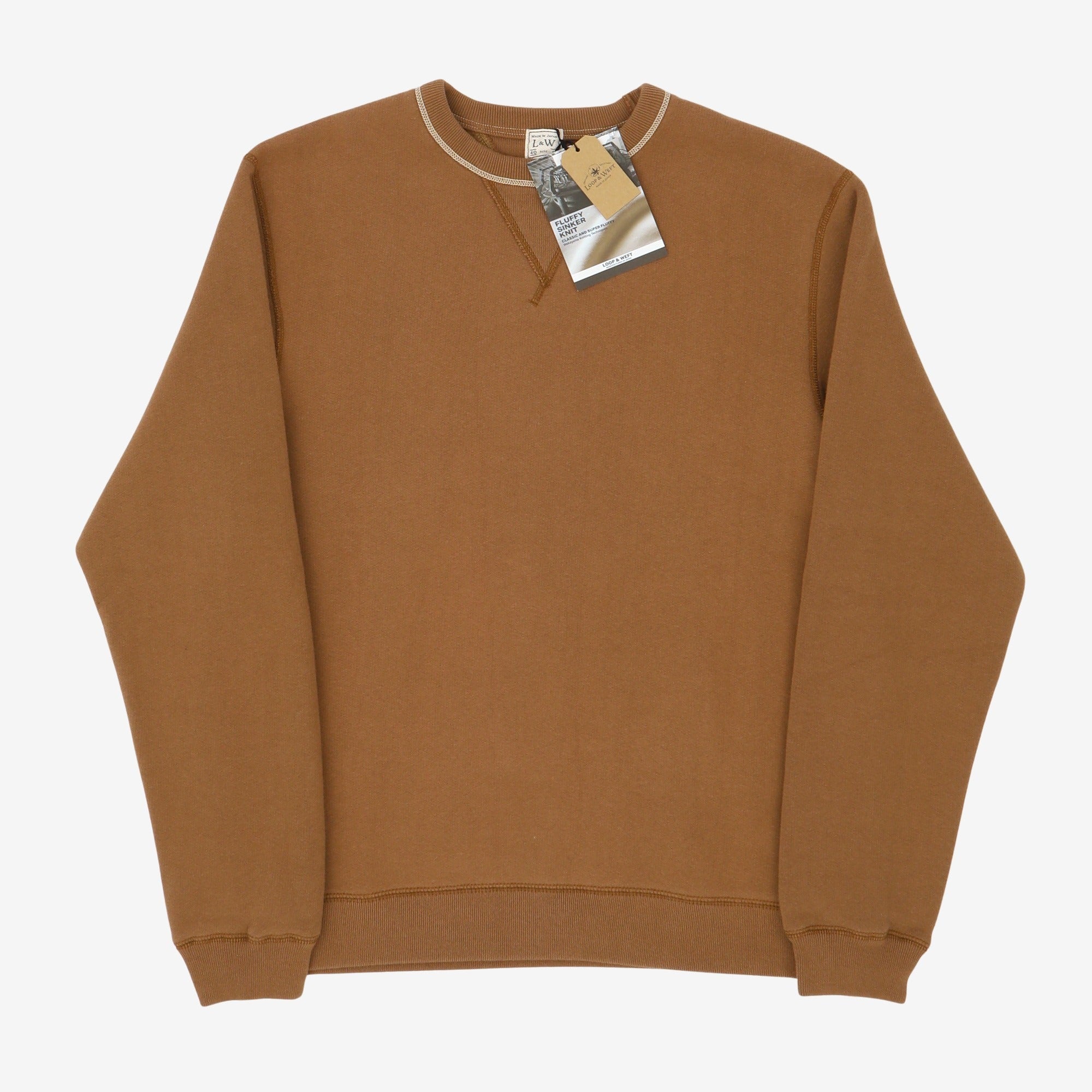 Sinker Super Fluffy Knit Double V Sweatshirt