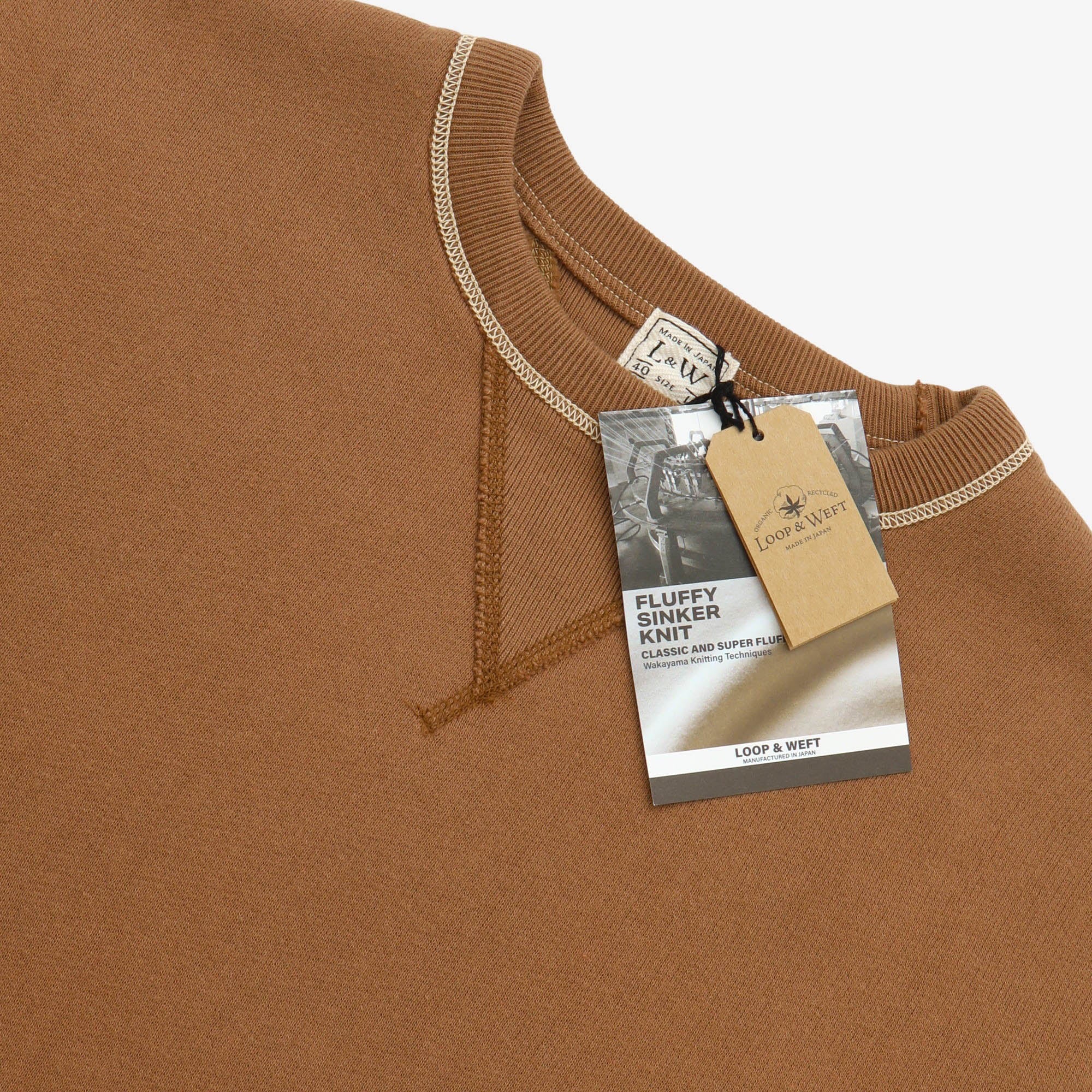 Sinker Super Fluffy Knit Double V Sweatshirt