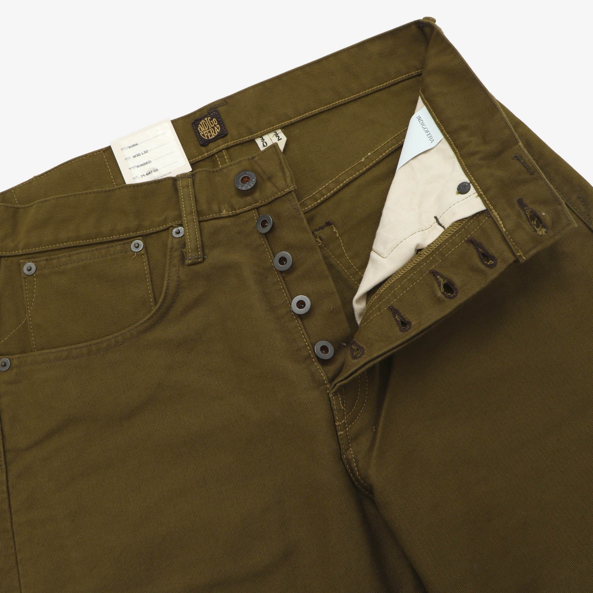 13.5oz Bedford Corduroy Kirk Trousers (30W X 31.5L)