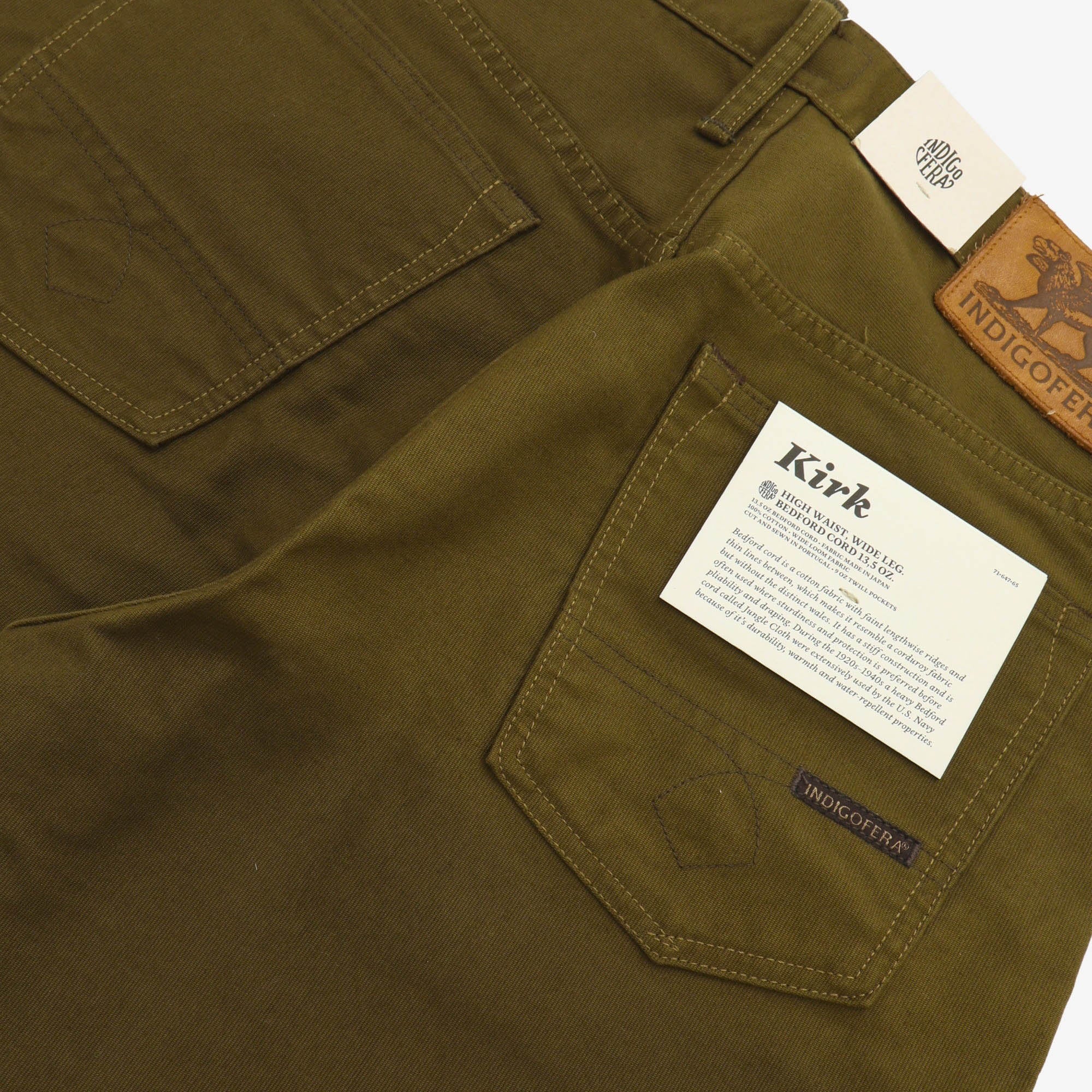 13.5oz Bedford Corduroy Kirk Trousers (30W X 31.5L)