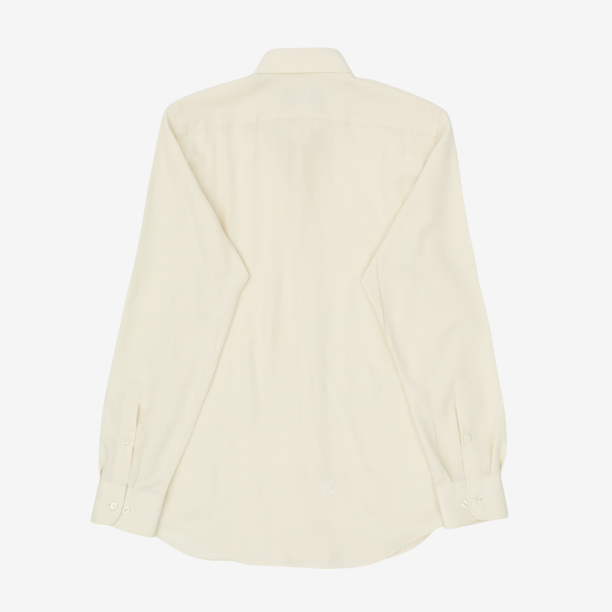 Cutaway Collar Tailored Fit Silk Shirt