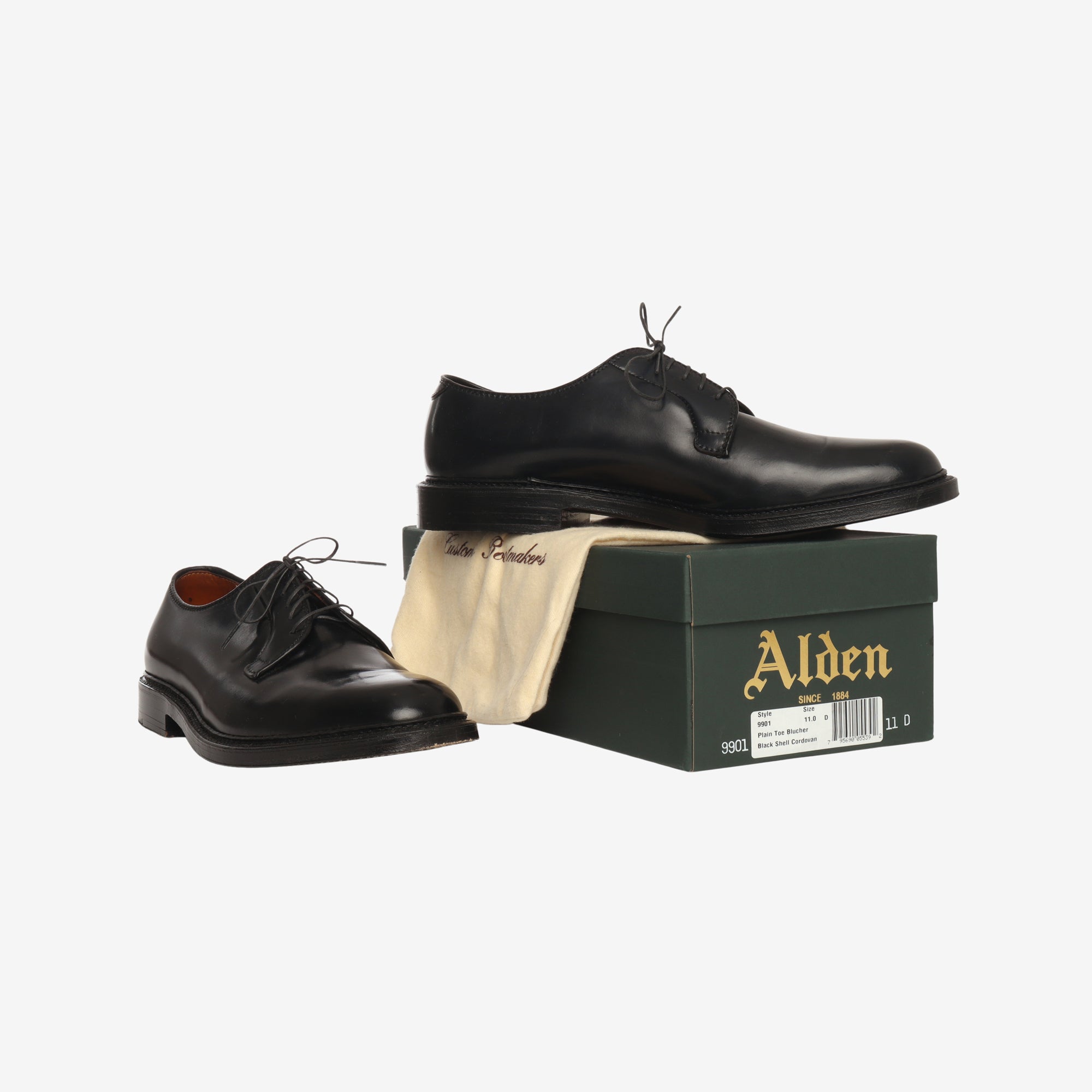 9901 Cordovan Plain Toe Blucher