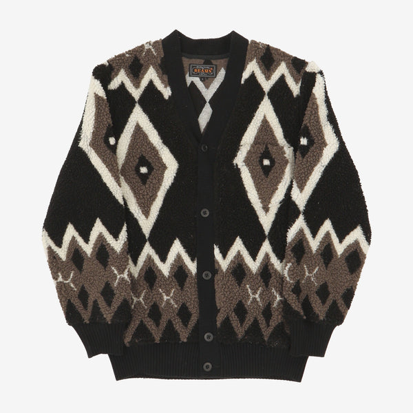 Beams Plus Jacquard Boa Fleece Cardigan – Marrkt