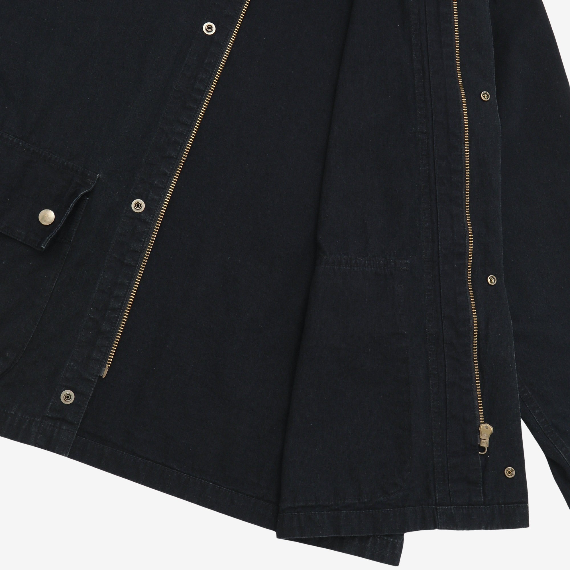 Indigo Matsuri Cross Zip Up Jacket