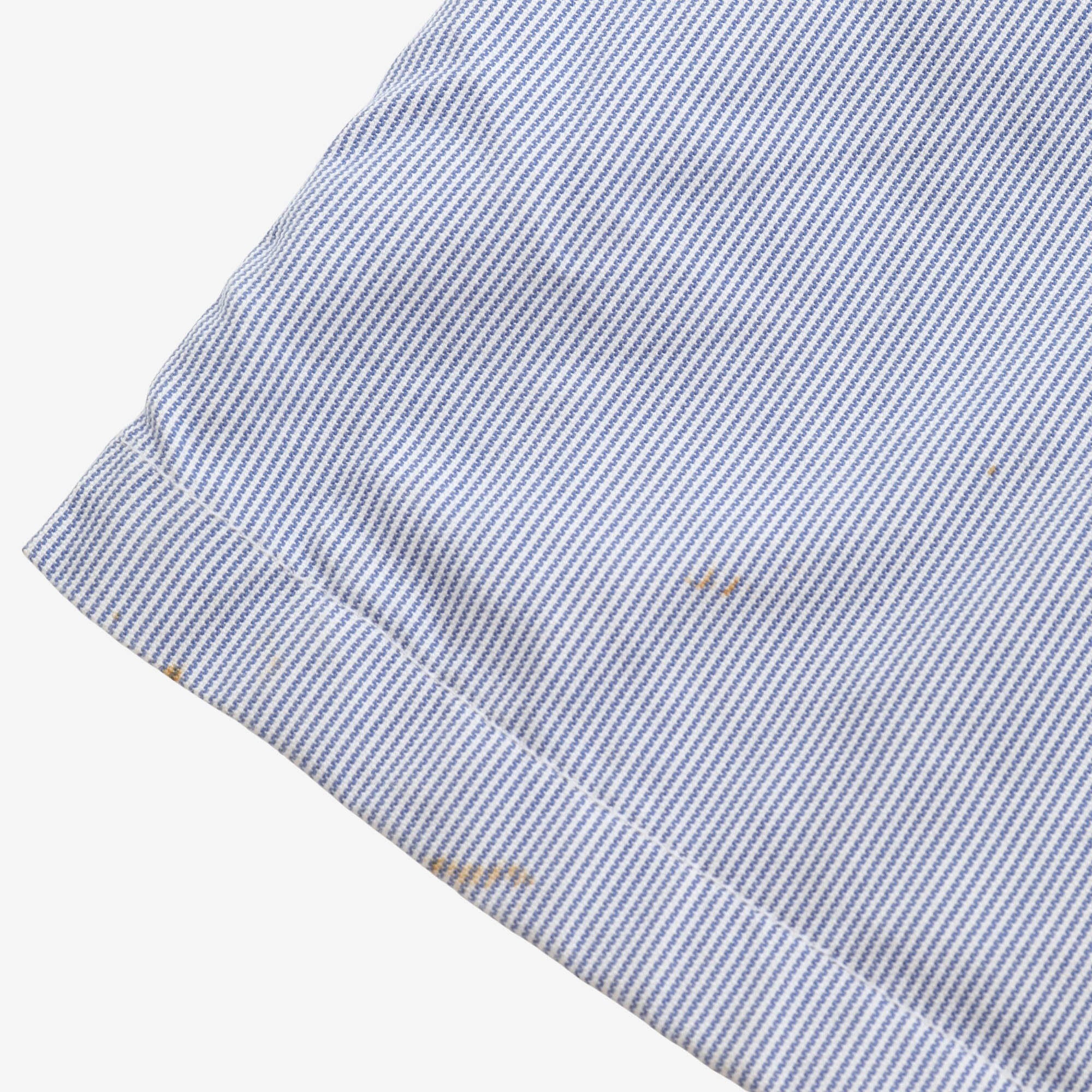 Striped Band Collar Overshirt