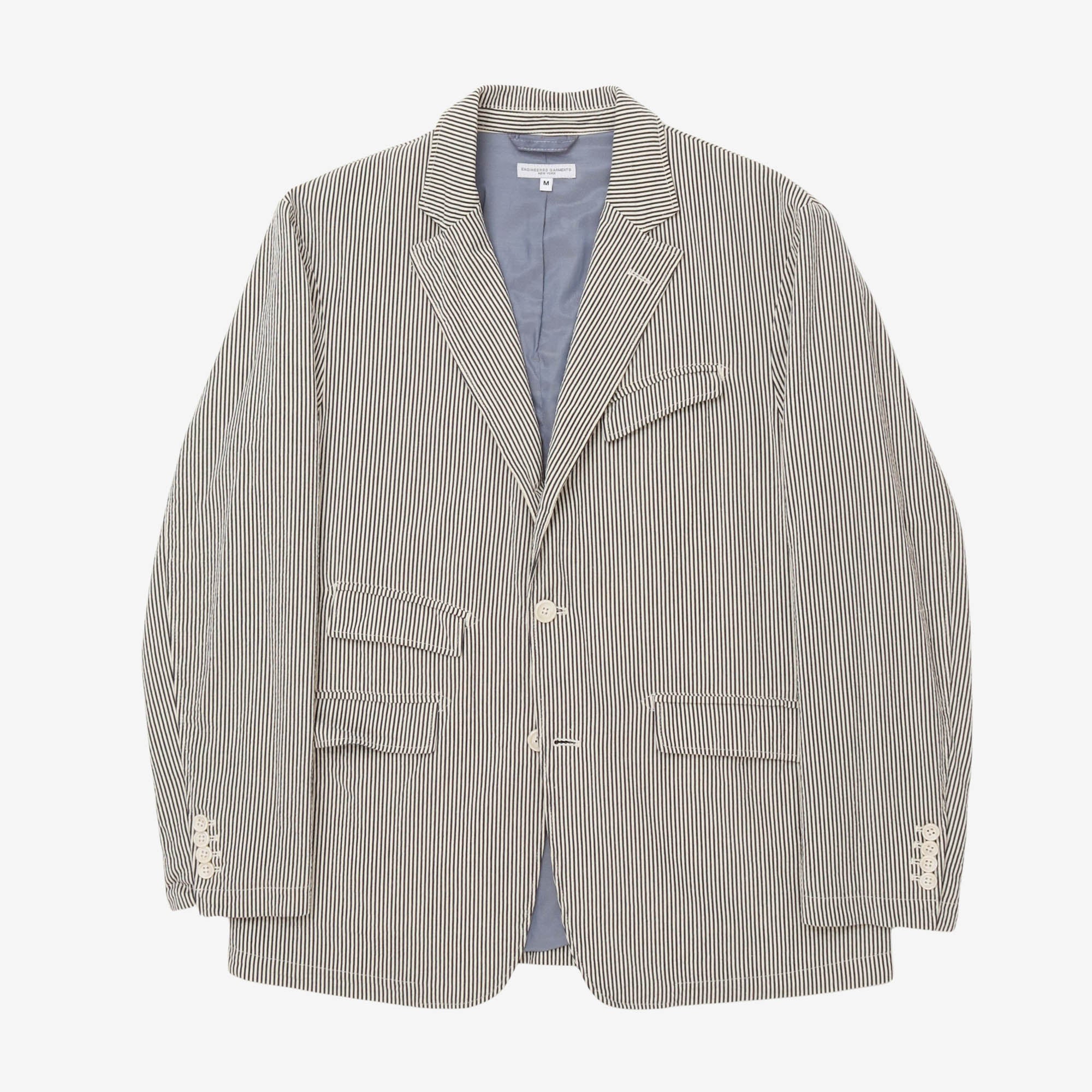 Seersucker Striped Suit