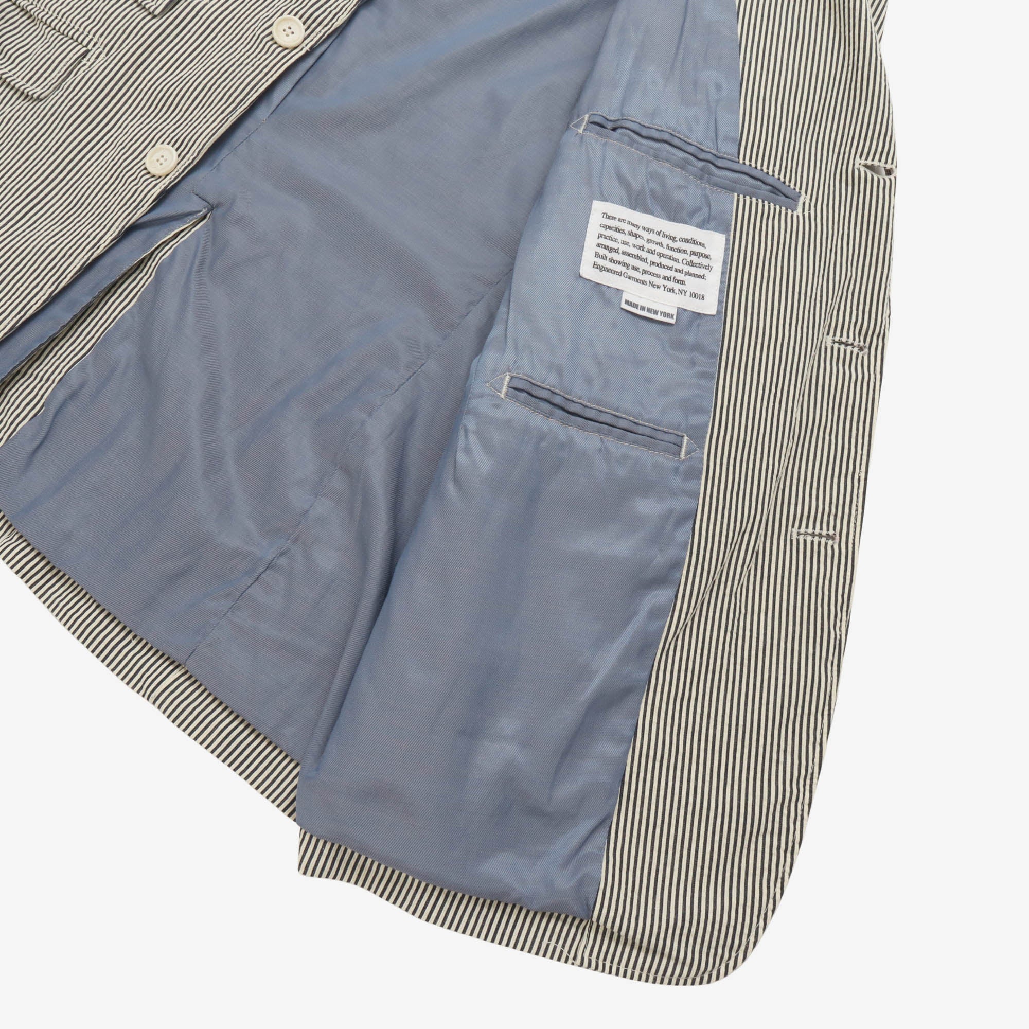 Seersucker Striped Suit