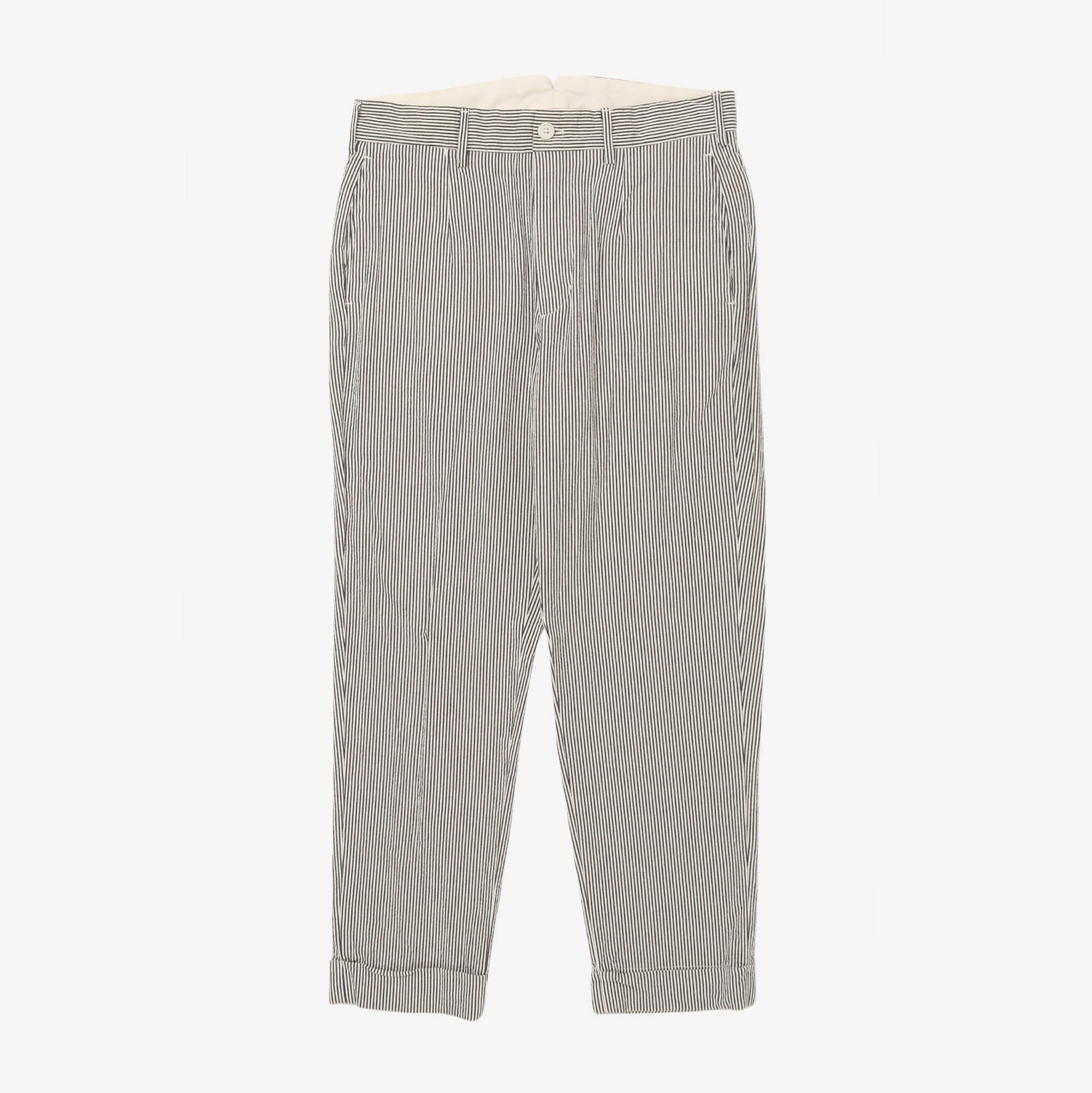 Seersucker Striped Suit