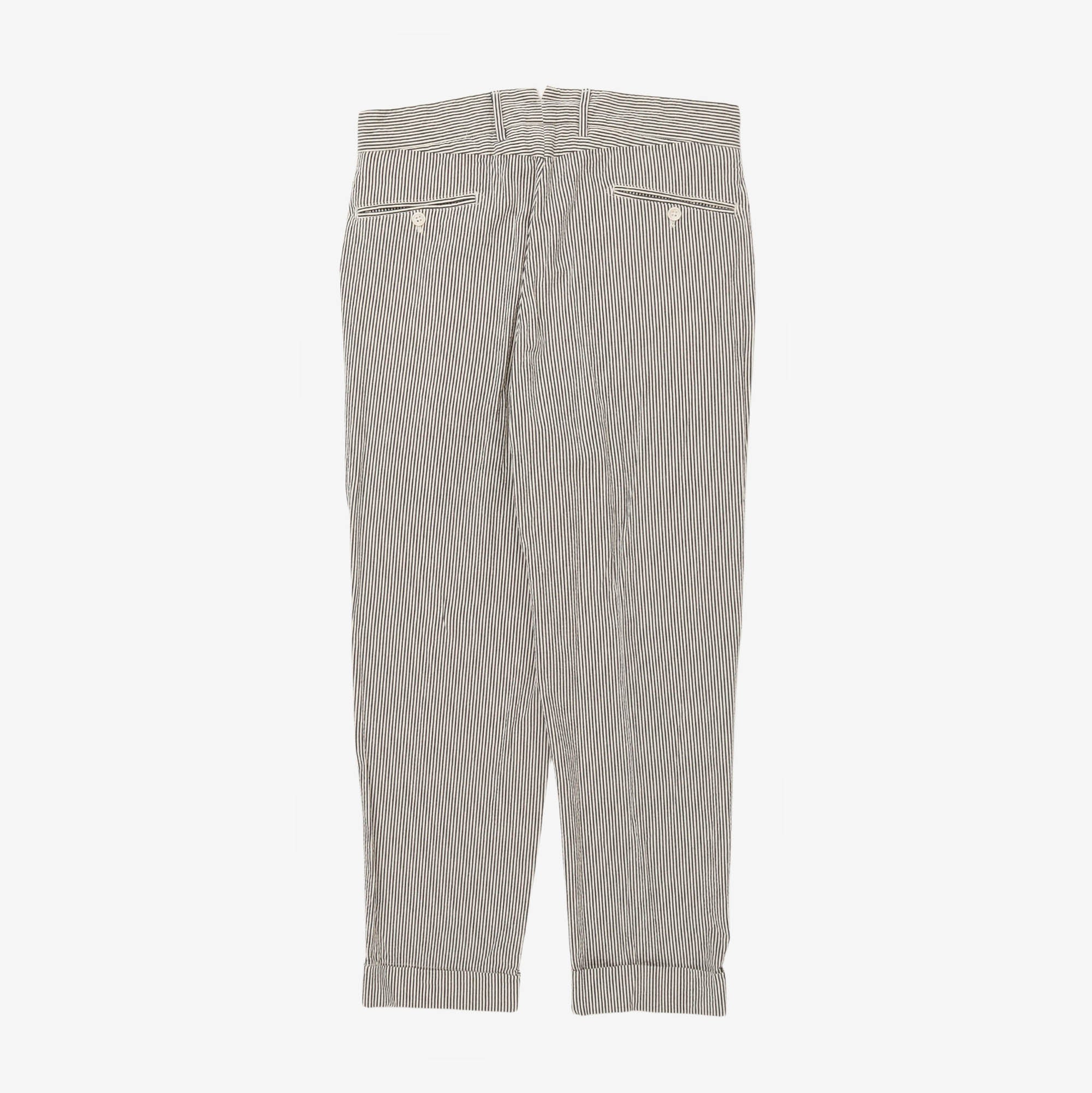 Seersucker Striped Suit