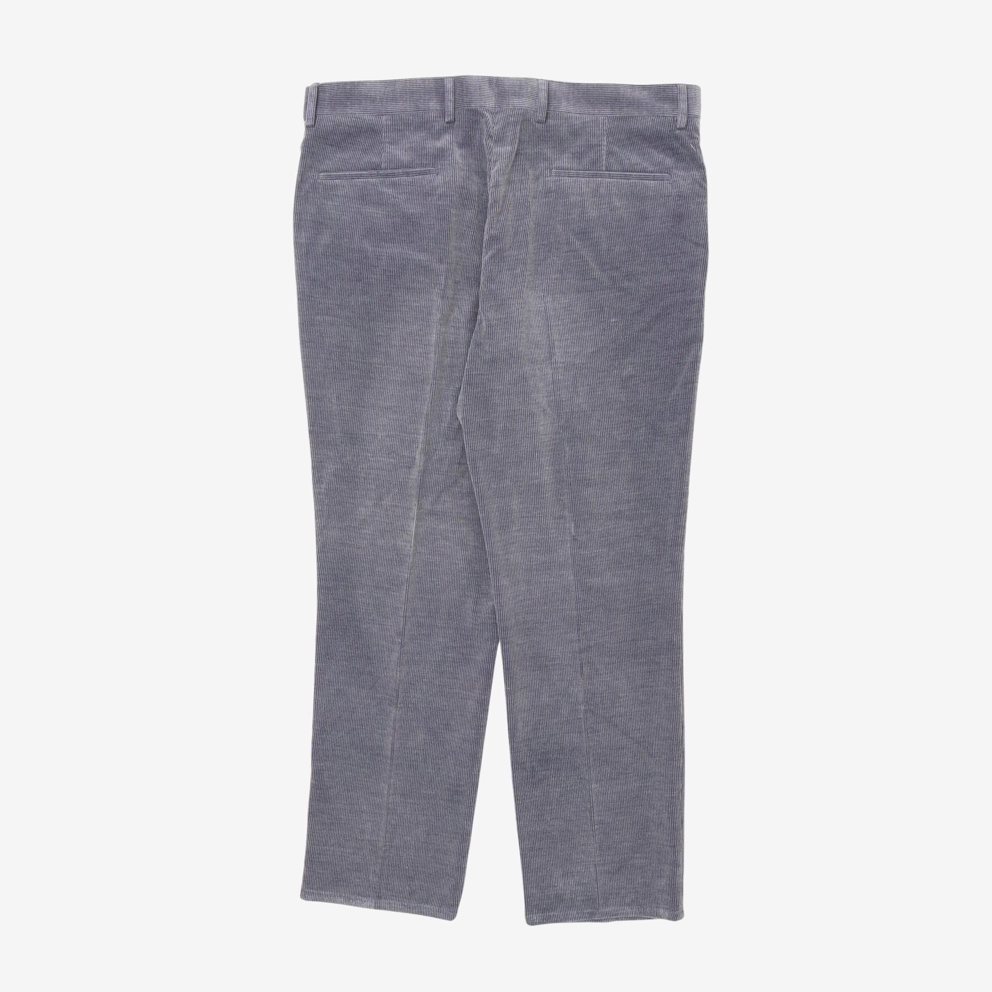 Leisure Fit Pleated Corduroy Pants (37W X 27.5L)