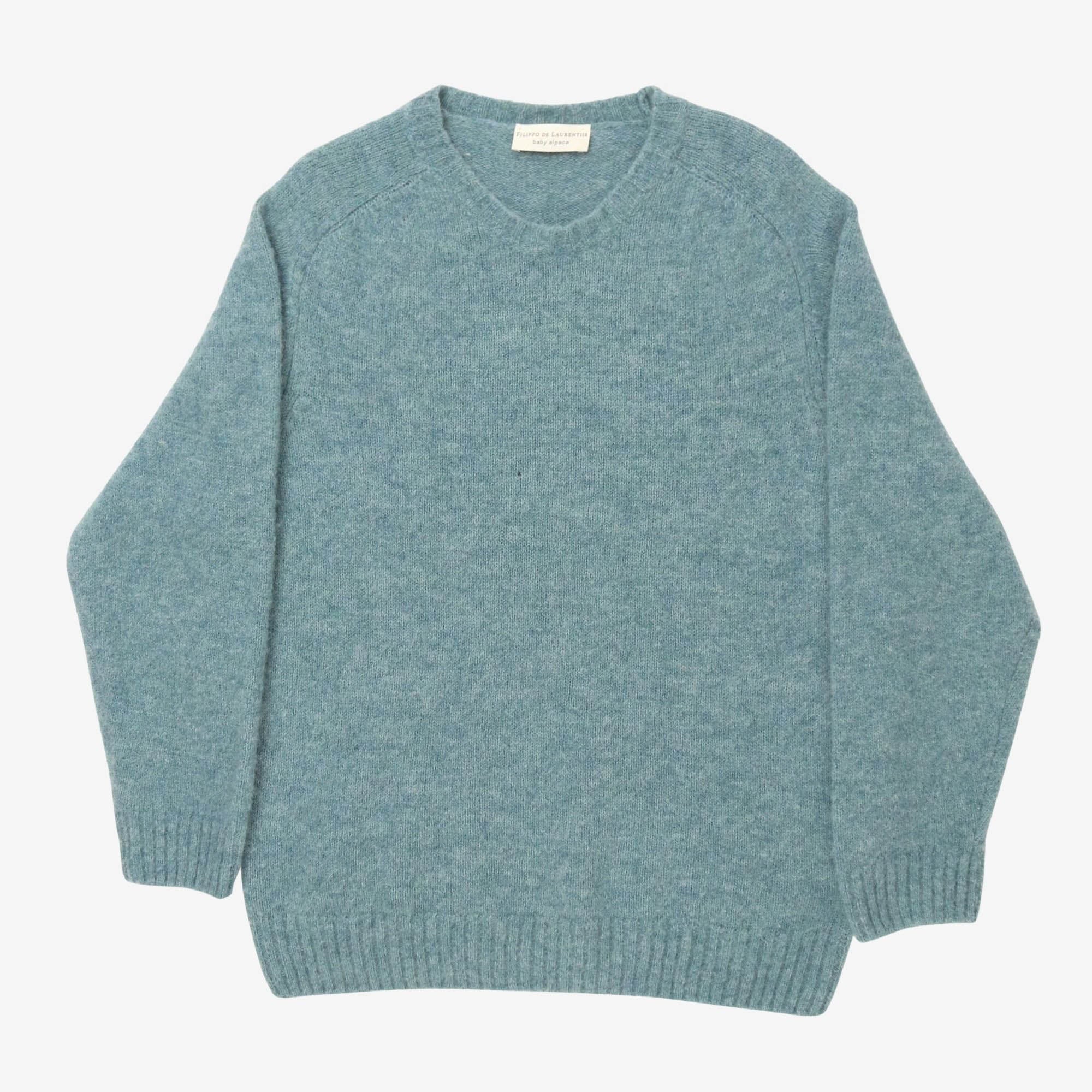 Wool Alpaca Crewneck Sweater
