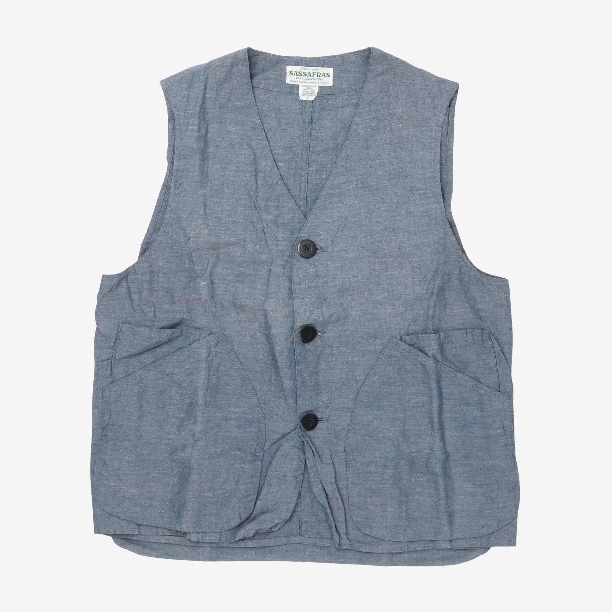 Linen Blend Landscaper Vest