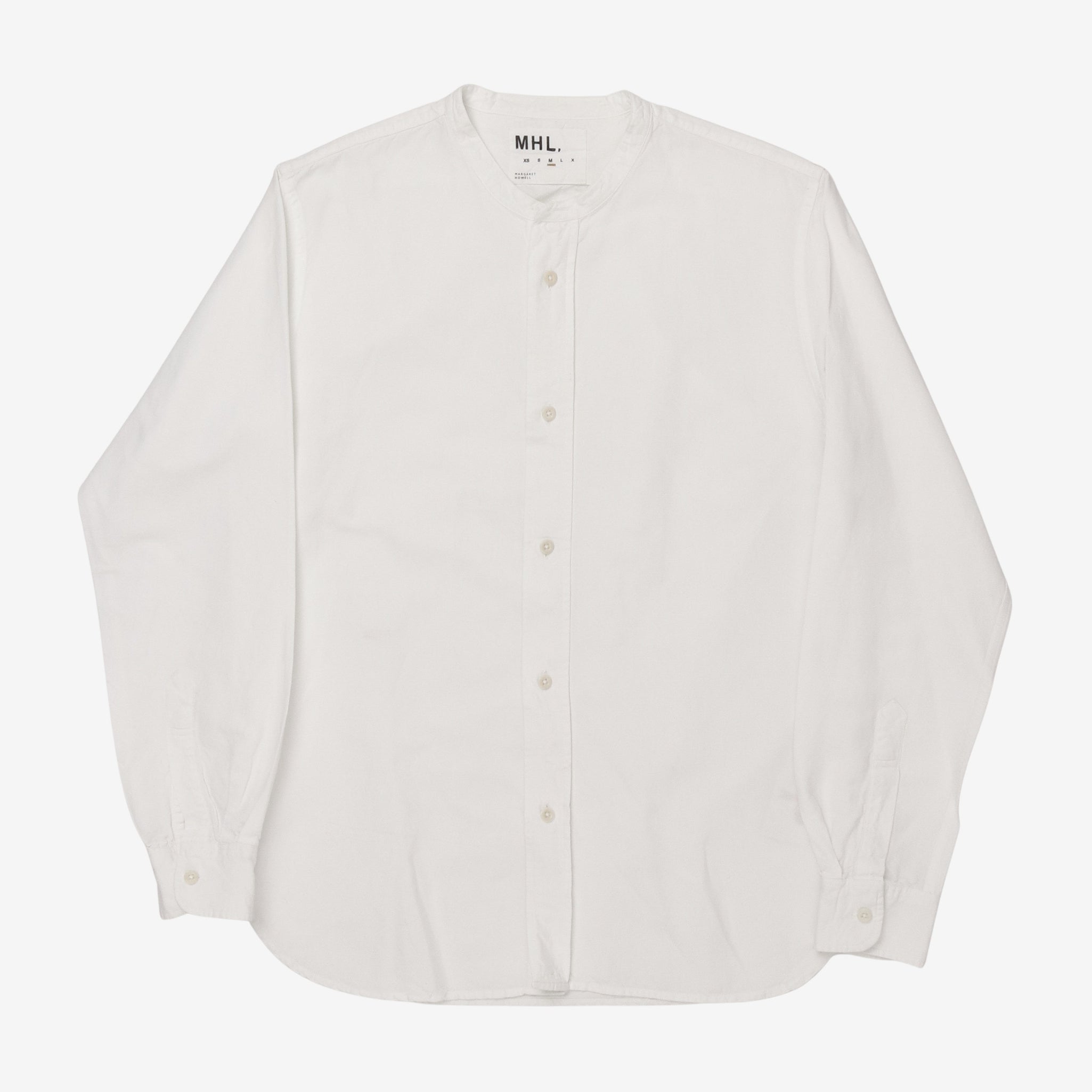 MHL Linen Blend Stand Collar Shirt