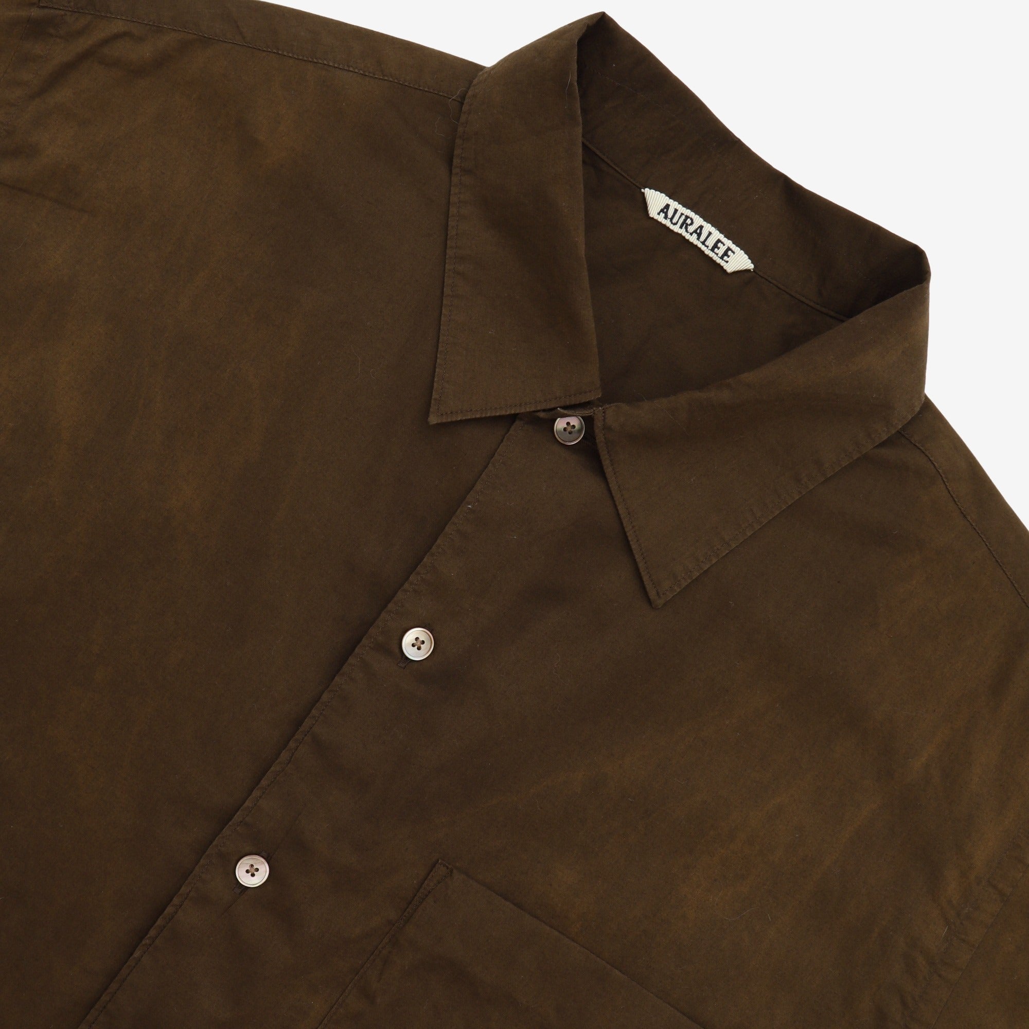 Typewriter Open Collar Shirt