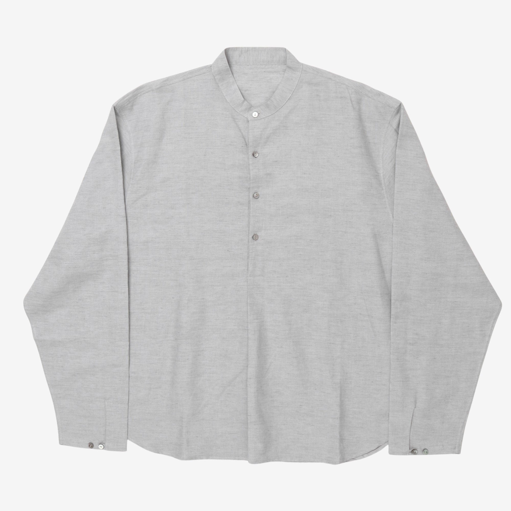 Grandad Collar Half Placket Shirt