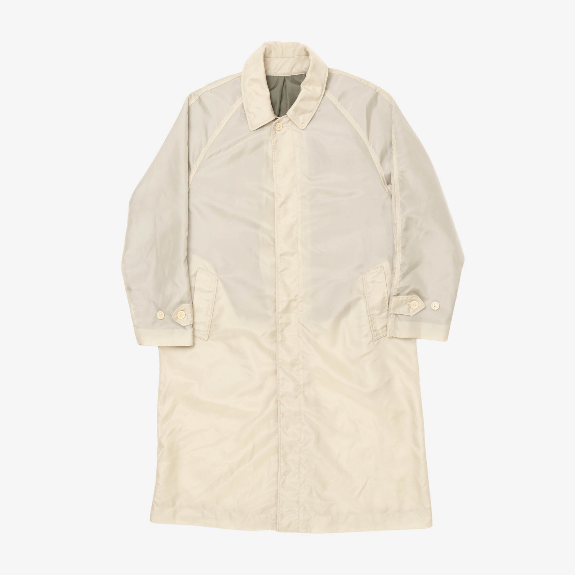 Nylon Canvas Raincoat (Sample)