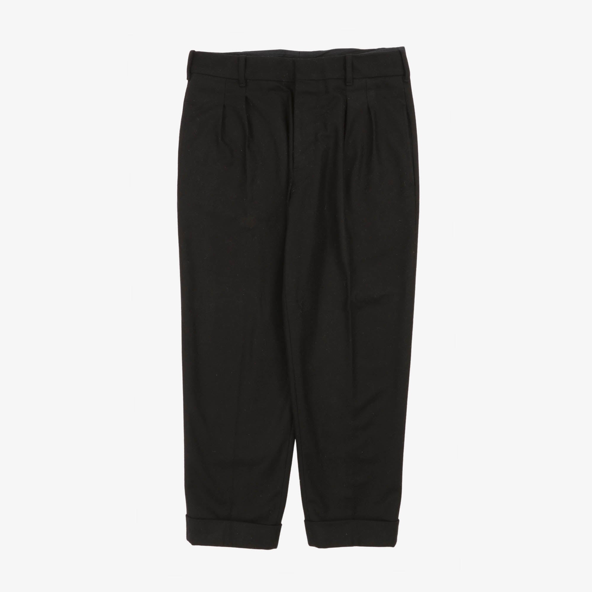 Pleated Wool Trousers (32W X 26L)