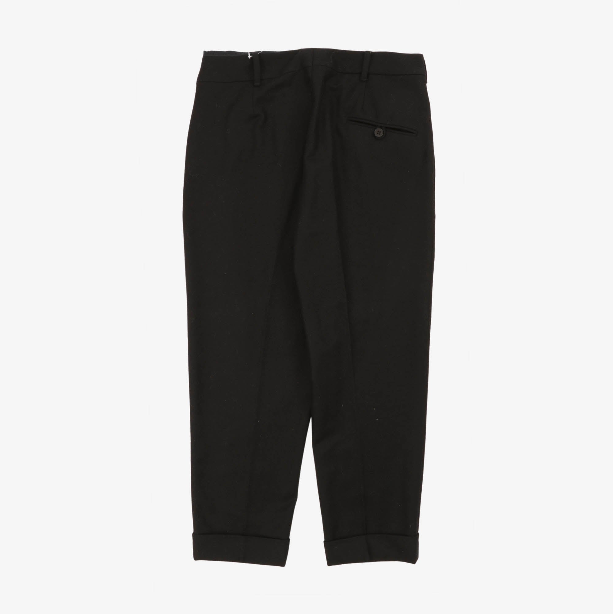 Pleated Wool Trousers (32W X 26L)