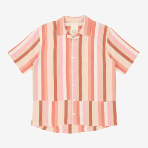 SS Open Collar Striped Shirt