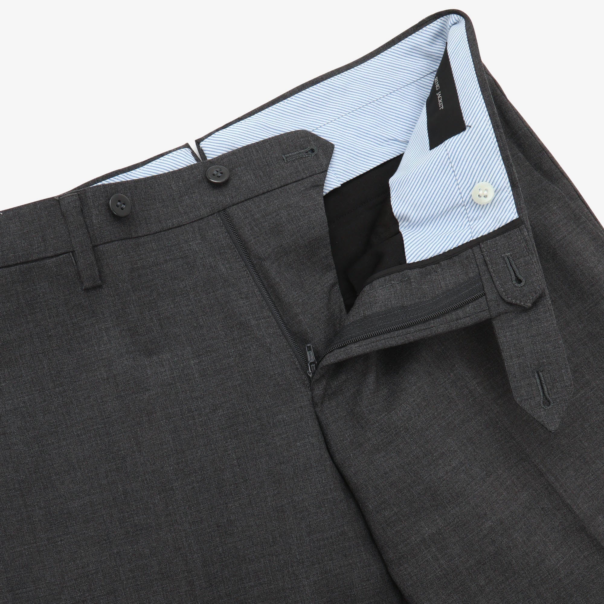 Flat Front Wool Trouser
